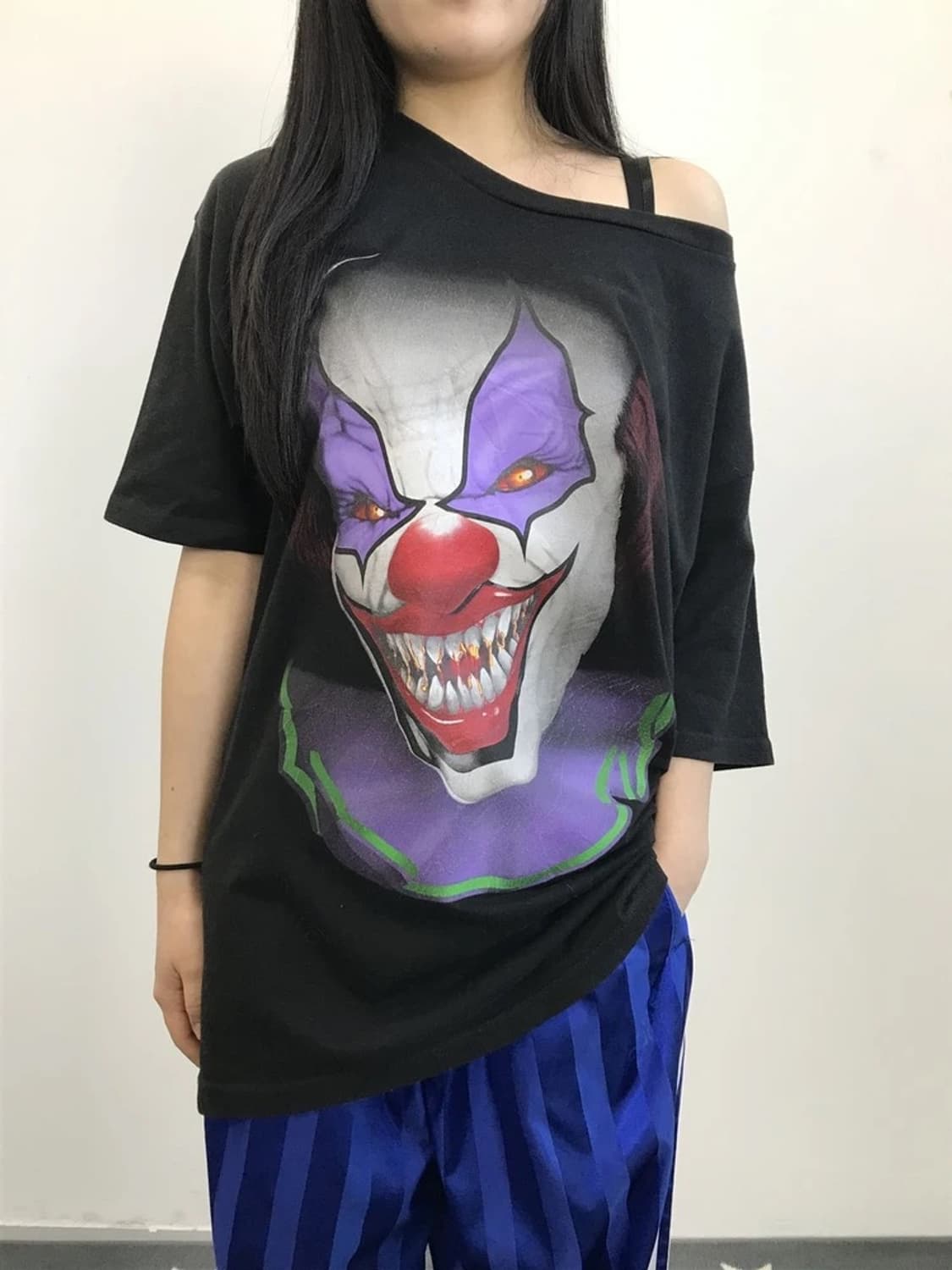 Halloween Evil Clown Graphic T-Shirt 상품이미지1