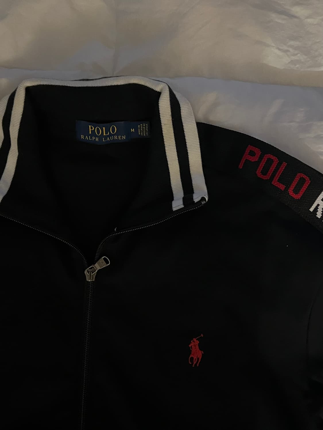 폴로 랄프로렌 블랙 레드포니 트랙 탑 집업 자켓 상품이미지3