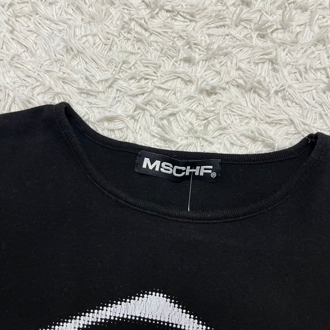 MISCHIEF black rhombus crop tee 상품이미지6