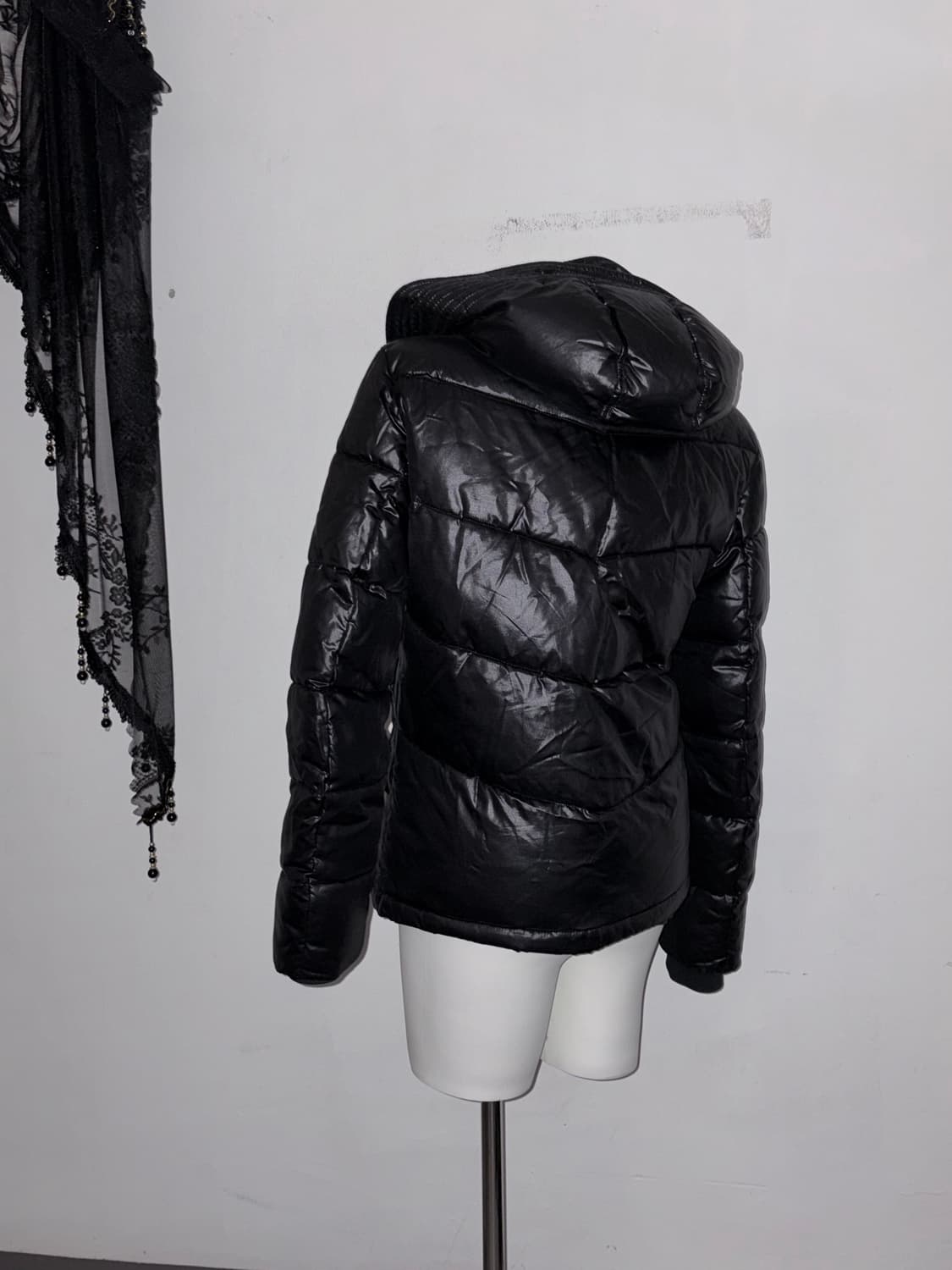 갸루펑크 스트릿 코디세트 하이넥 패딩 고스펑크 오피움 힙합 상품이미지9