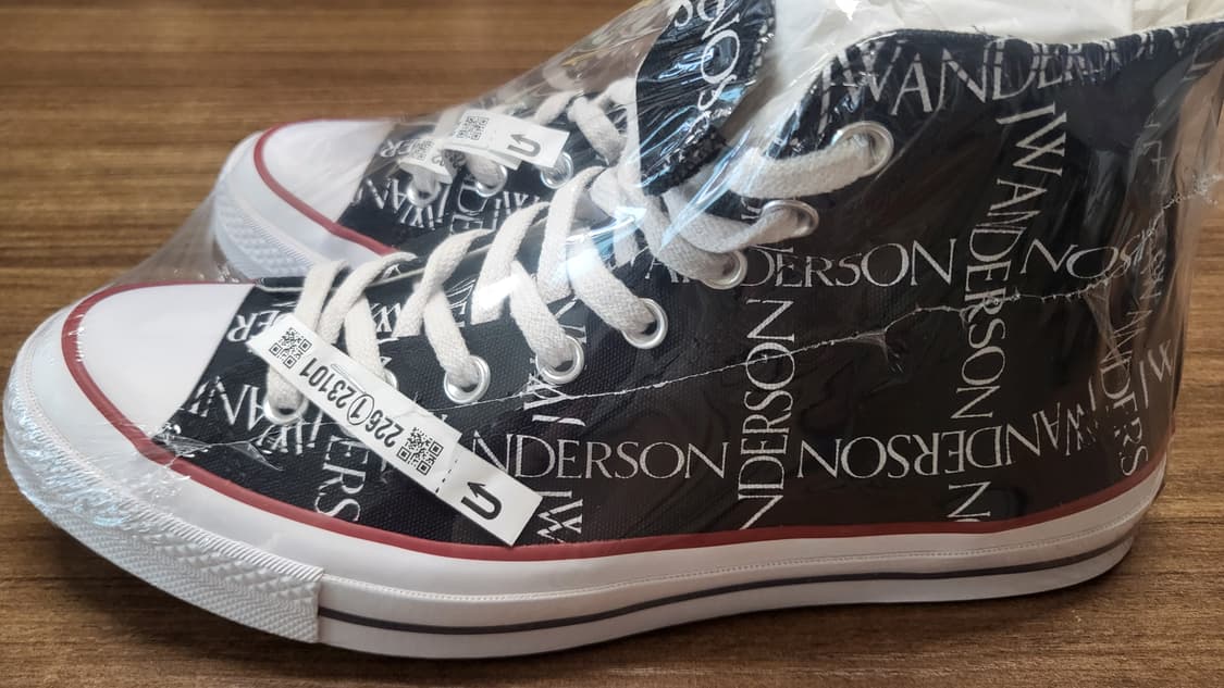 컨버스 x JW앤더슨 하이 블랙 상품이미지5