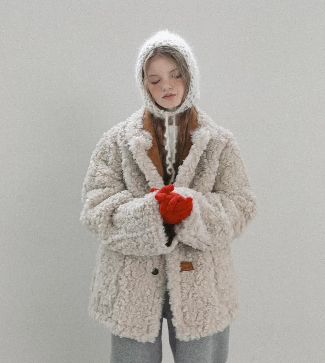 플레따 리버시블 무스탕 상품이미지5