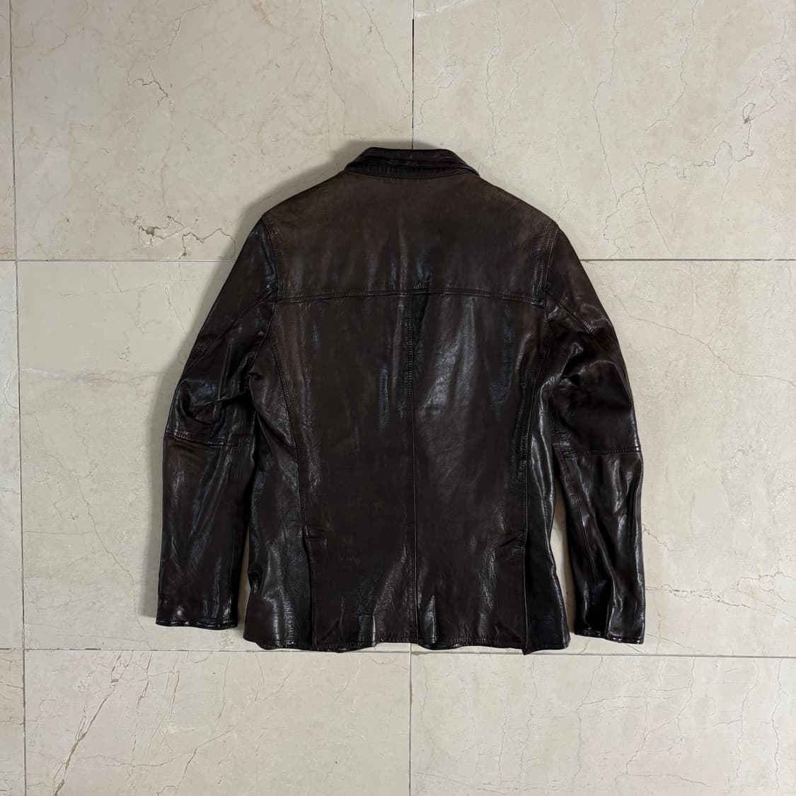 PANICALE lamb skin leather blazer  상품이미지3