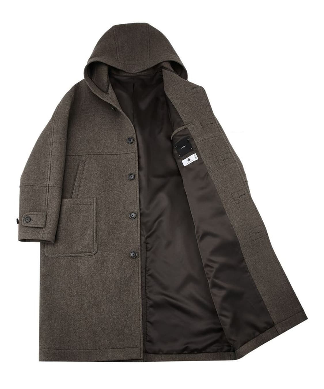 일꼬르소 후드 울 코트 105 상품이미지5