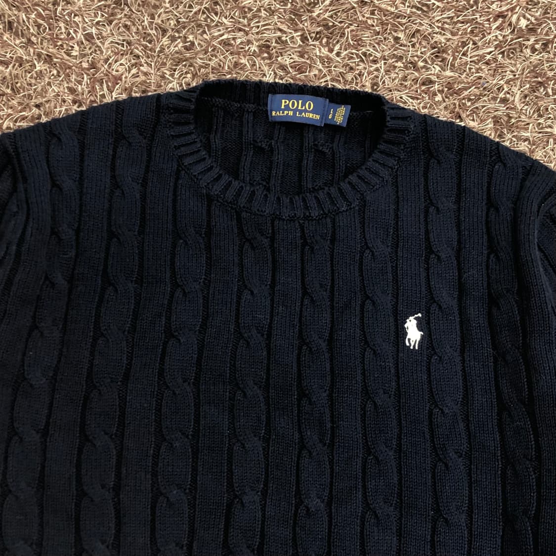 폴로 랄프로렌 네이비 케이블 니트 스웨터 상품이미지3