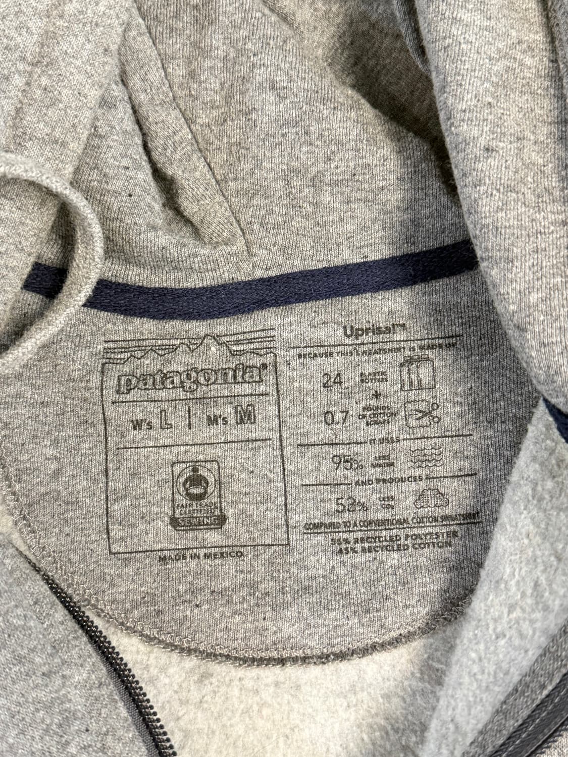 파타고니아 기모 후드집업 M 상품이미지3