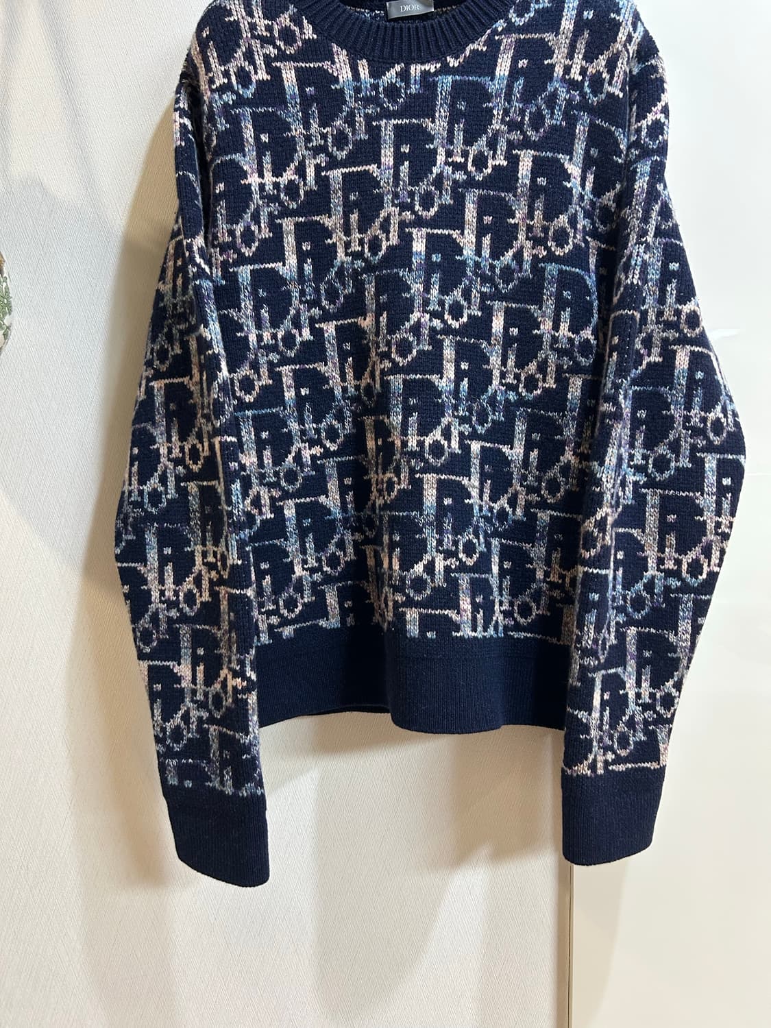 [새상품급,L] 디올 오블리크 자카드 니트 스웨터 상품이미지3
