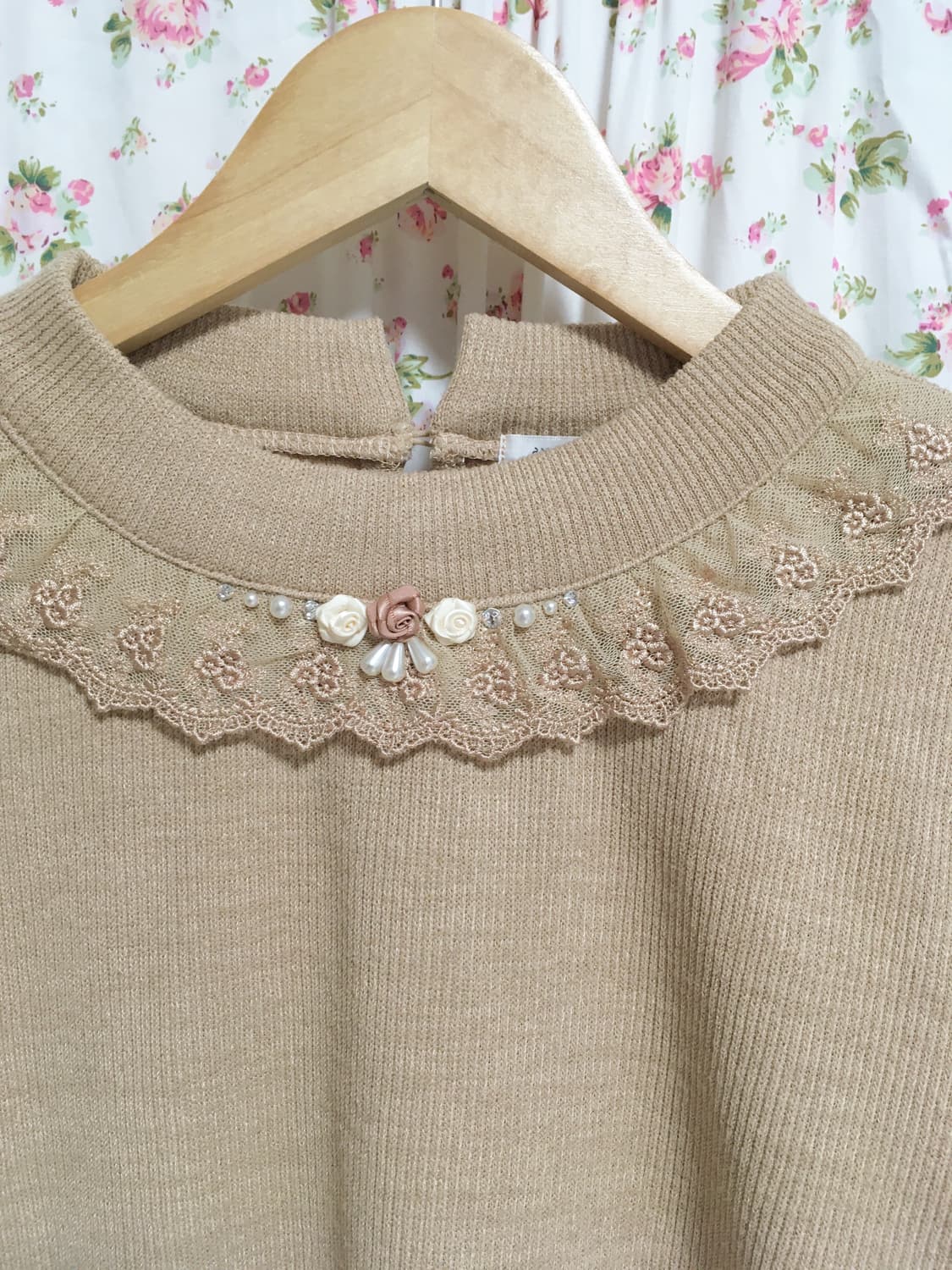 빈티지 엑시즈팝 로즈 슬리브 상품이미지3