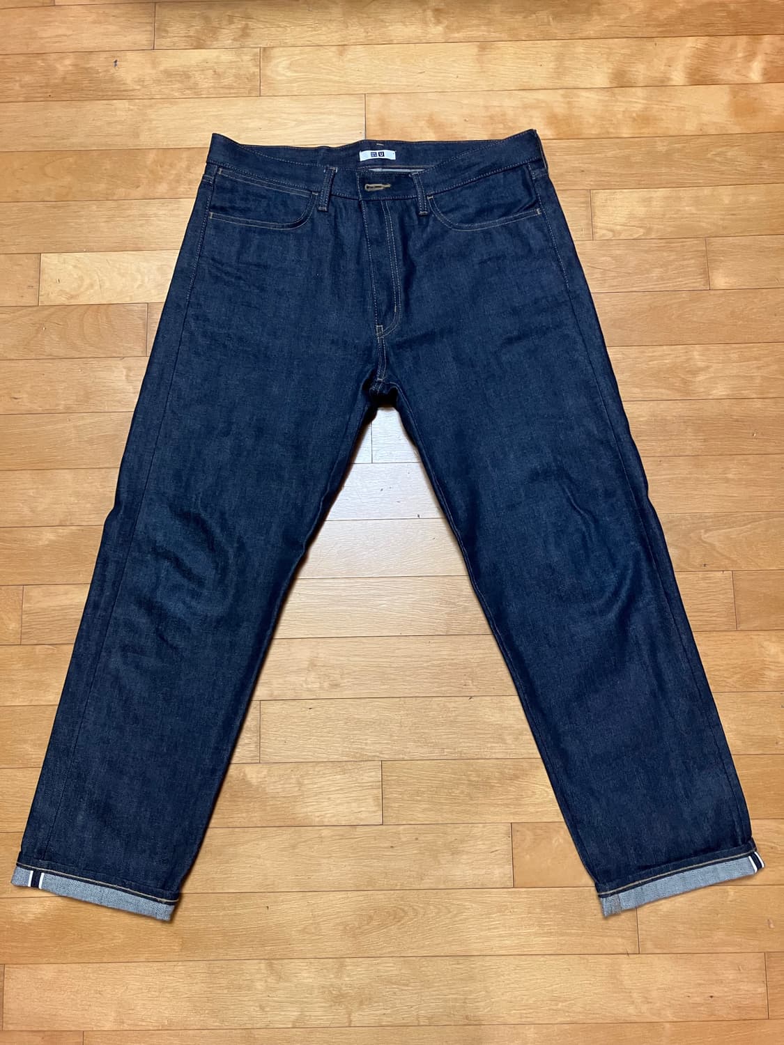 유니클로U 셀비지 레귤러피트 진 35사이즈 상품이미지1