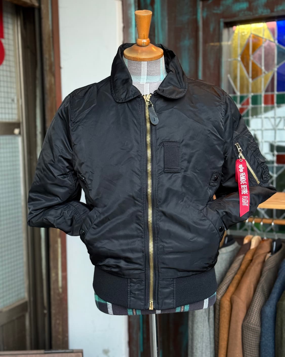 알파인더스트리 B-15 플라이트 자켓 블랙 S 상품이미지7