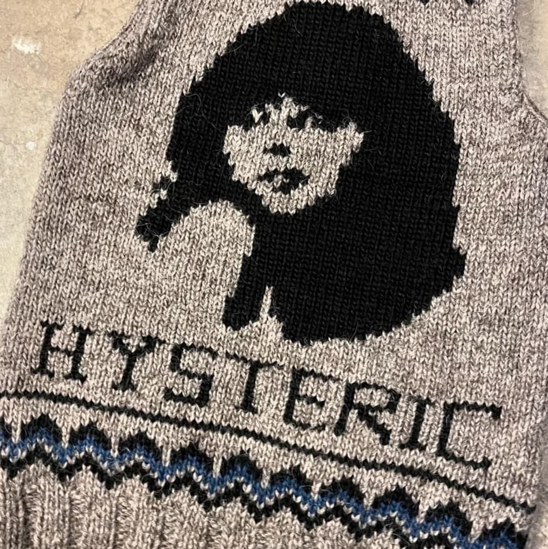 히스테릭 글래머 울 니트 베스트 상품이미지3