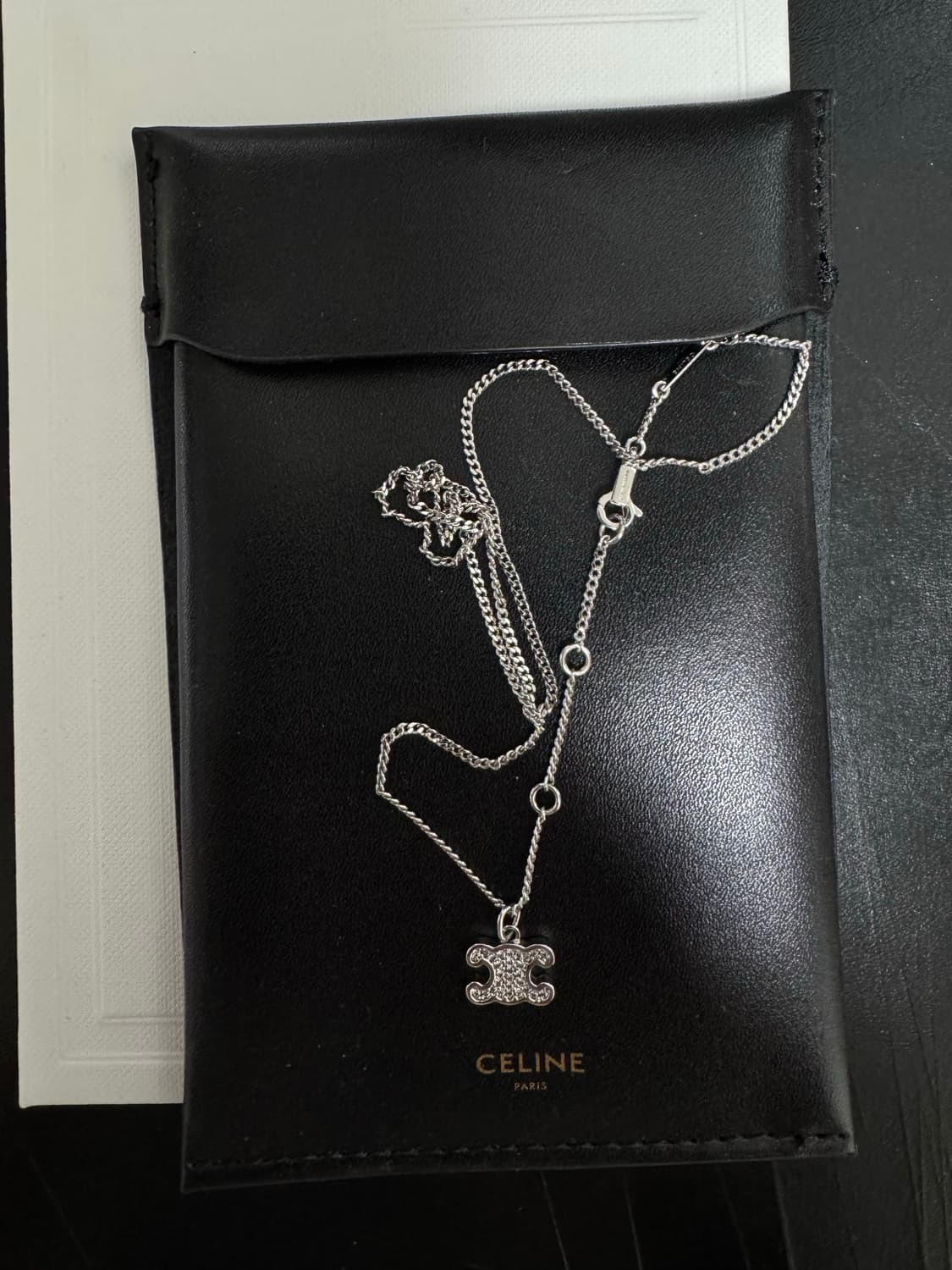 셀린느 트리옹프 목걸이 실버 상품이미지5