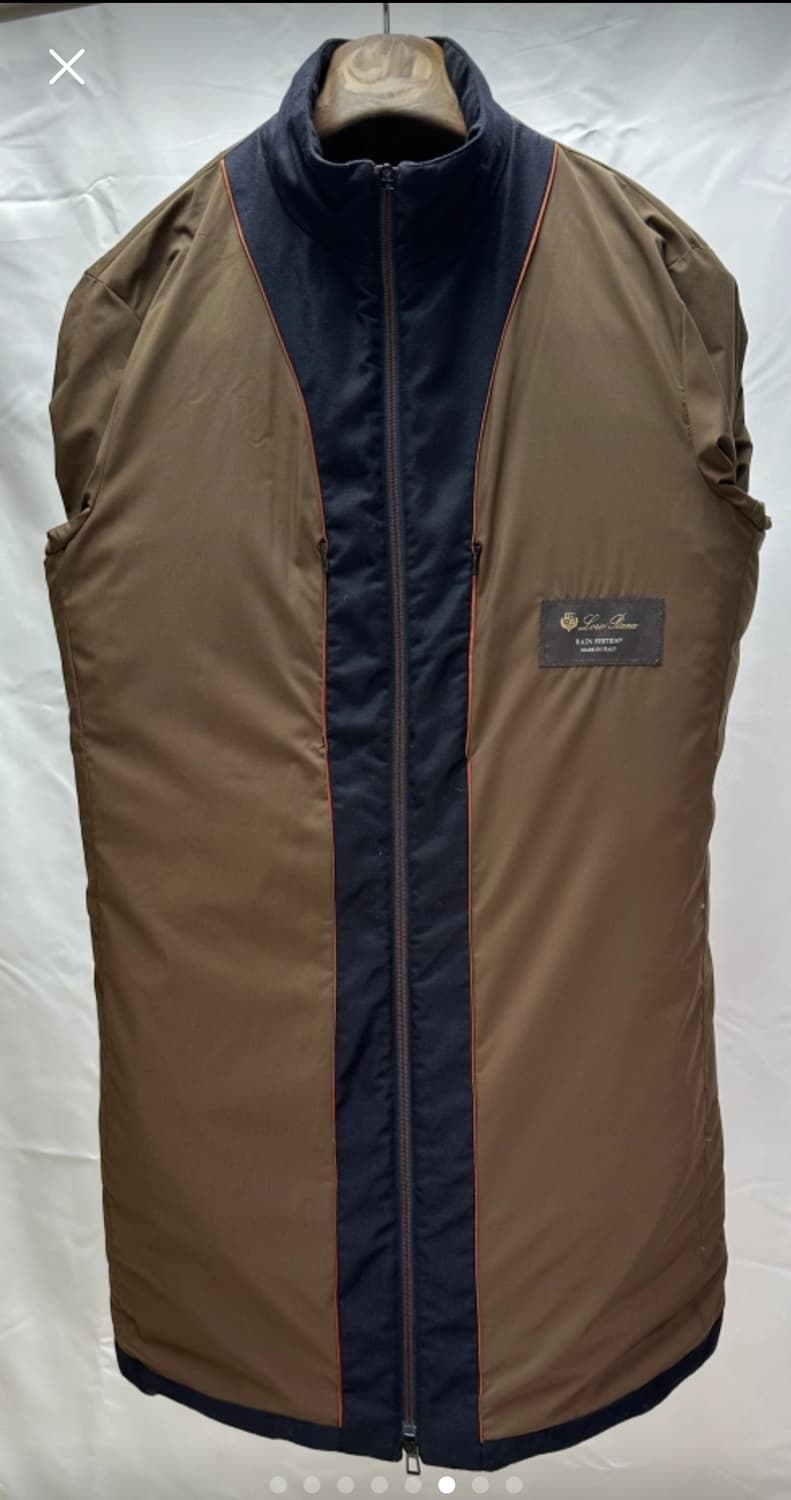 로로피아나 구스다운 울 롱패딩 M사이즈(100~105) 민트급 판매 상품이미지6