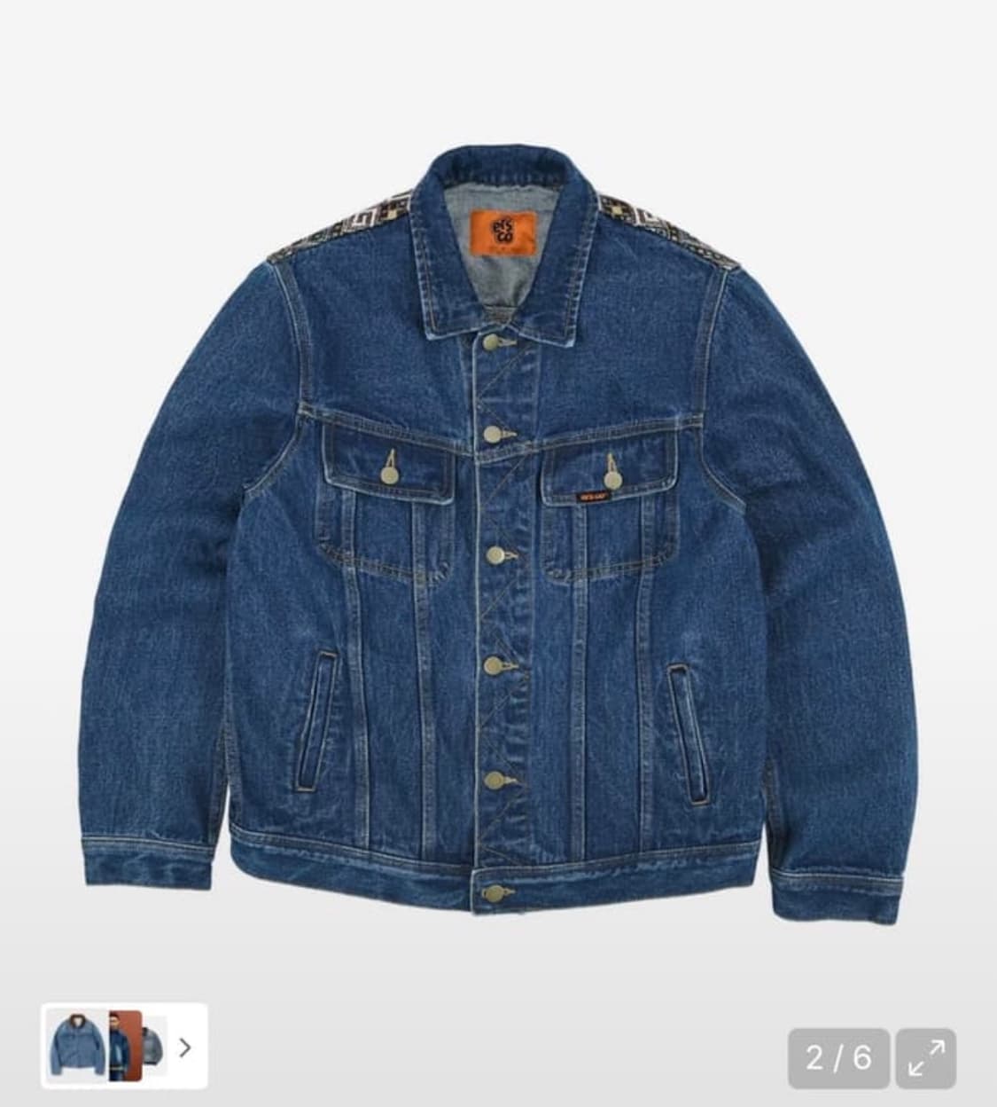 ERSCO 데님 트러커 자켓 상품이미지1