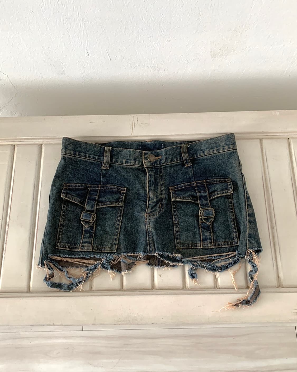 Y2k Pocket detail short denim skirt 상품이미지1