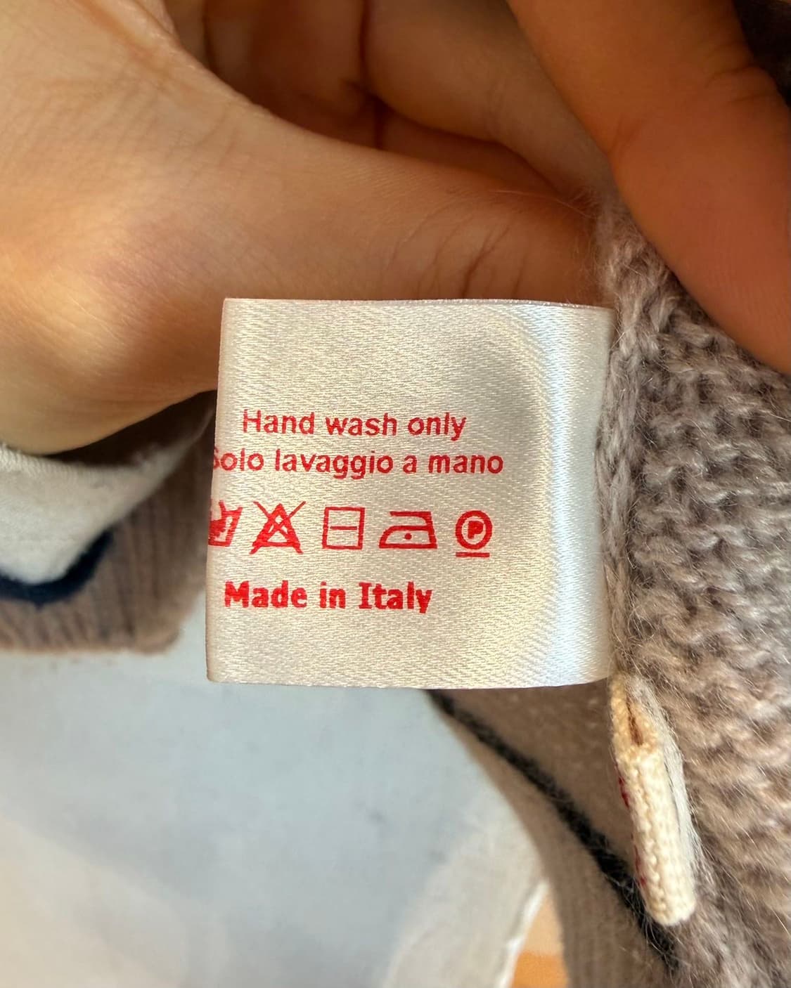 마르니 핑크 베이지 스티치 캐시미어 가디건  상품이미지10