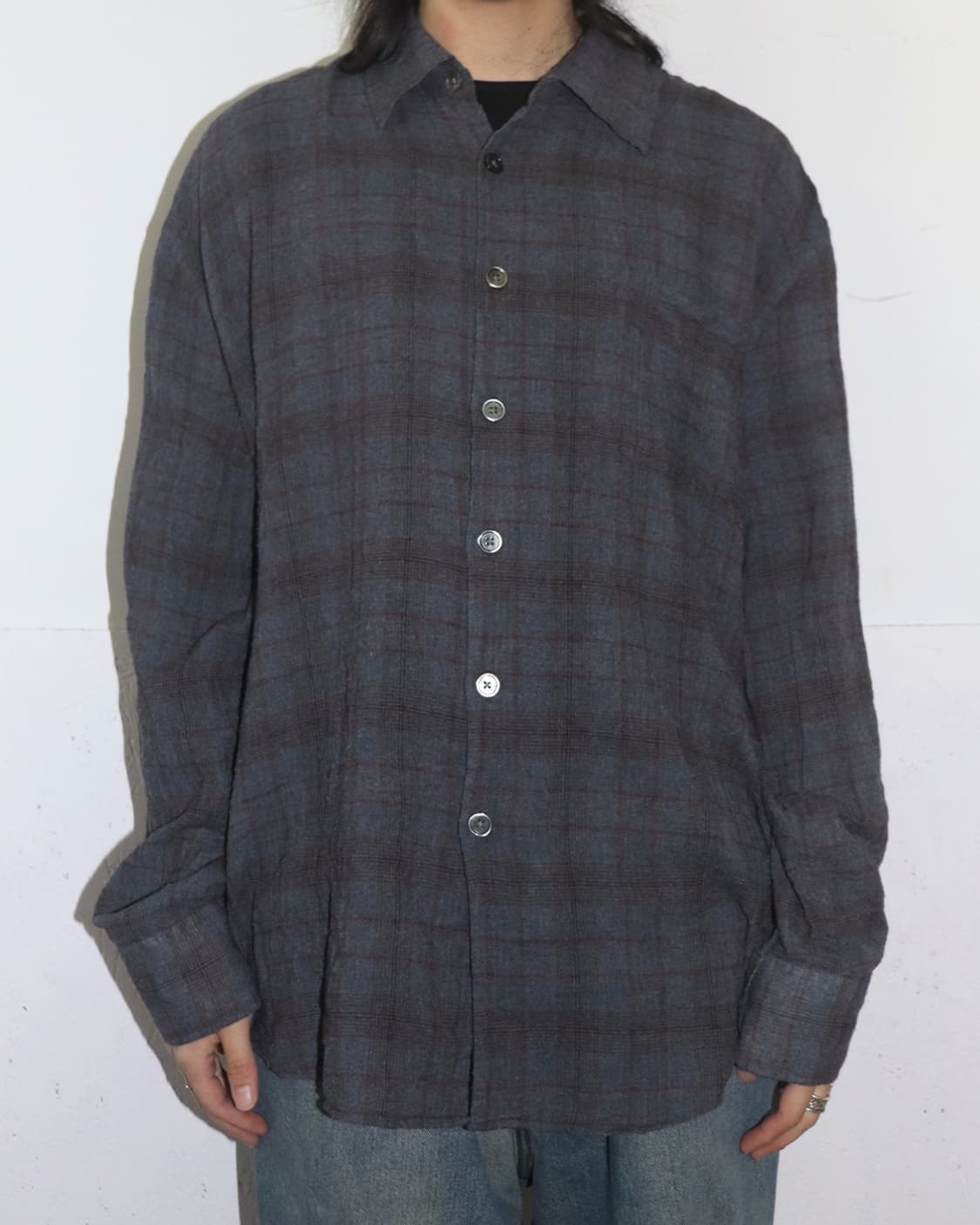 아워레가시 어보브 바자 체크 브리즈 위브 셔츠 상품이미지2