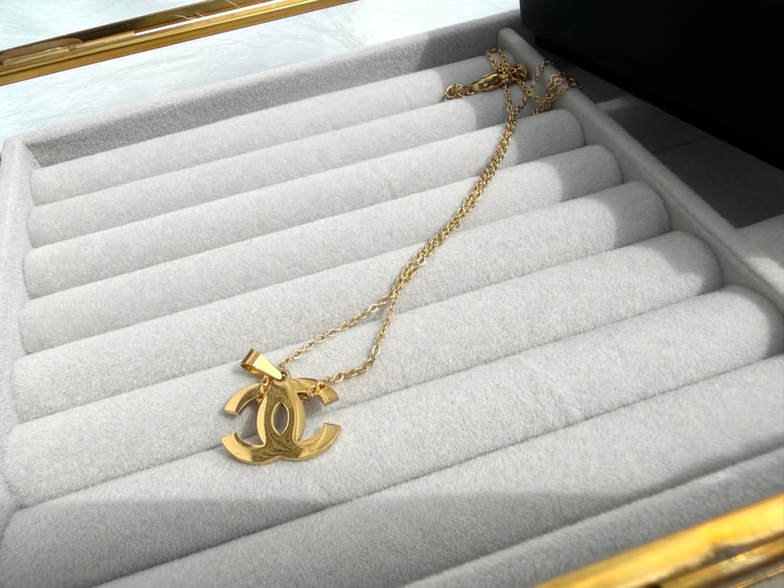 샤넬 골드 로고 체인 목걸이 상품이미지7