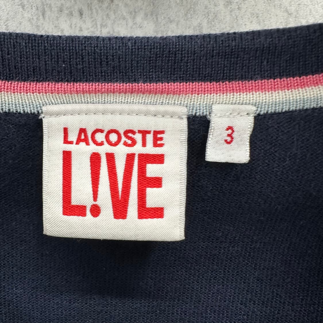 95 라코스테 라인포인트 여자 브이넥 니트 상품이미지3