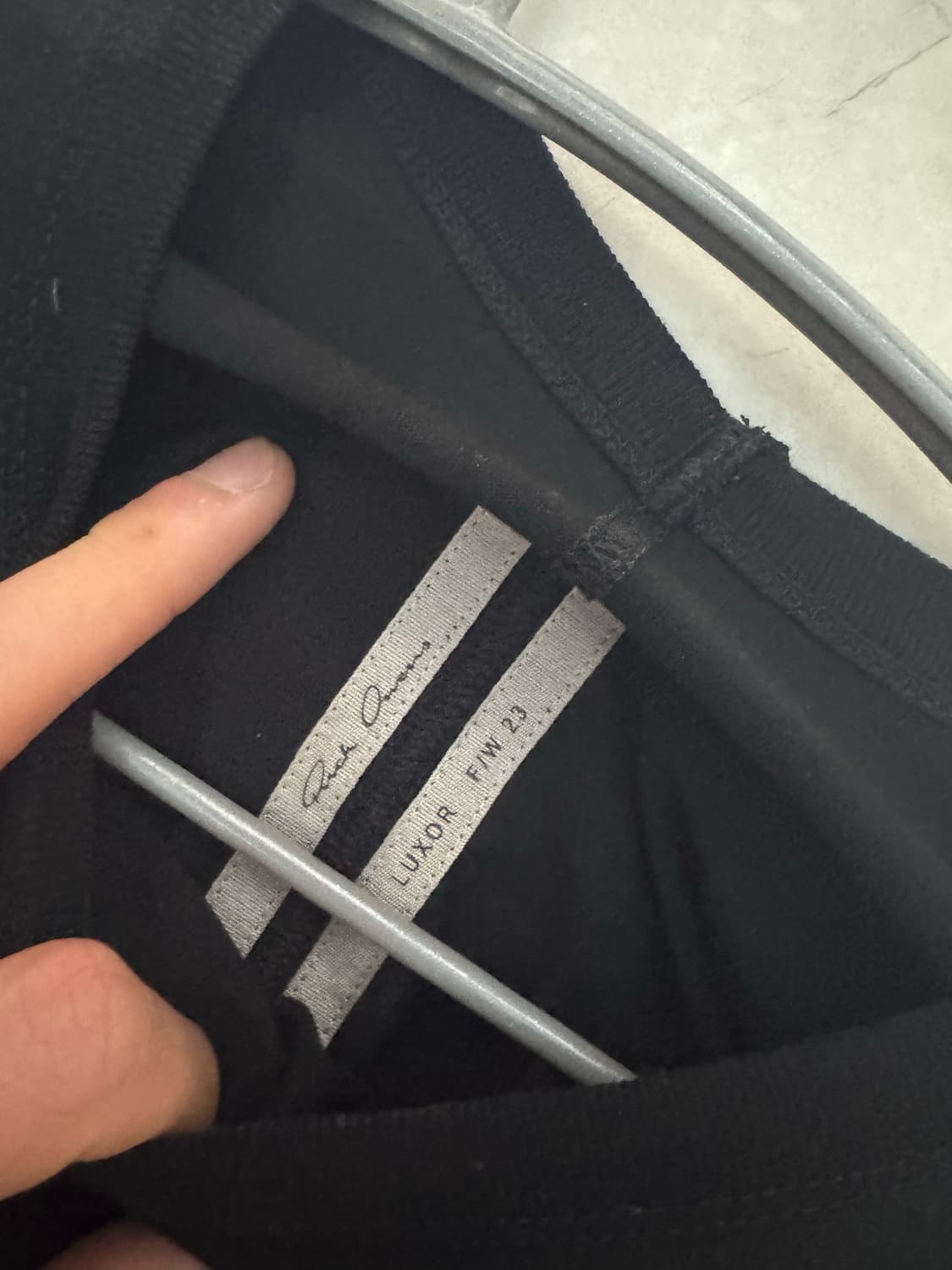 릭오웬스 23FW시즌 컷팅햄 크루넥 L사이즈 상품이미지2