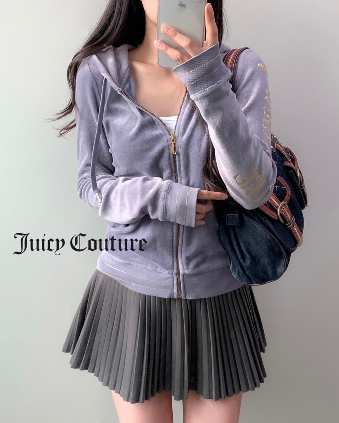 주씨 꾸띄르 벨벳 후드집업 상품이미지2