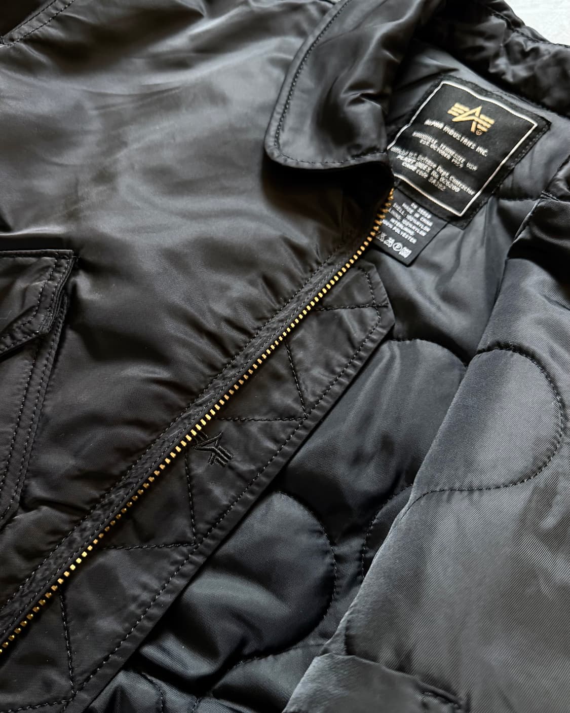 Alpha Industries 알파 인더스트리 CWU-45 자켓 블랙컬러 상품이미지6