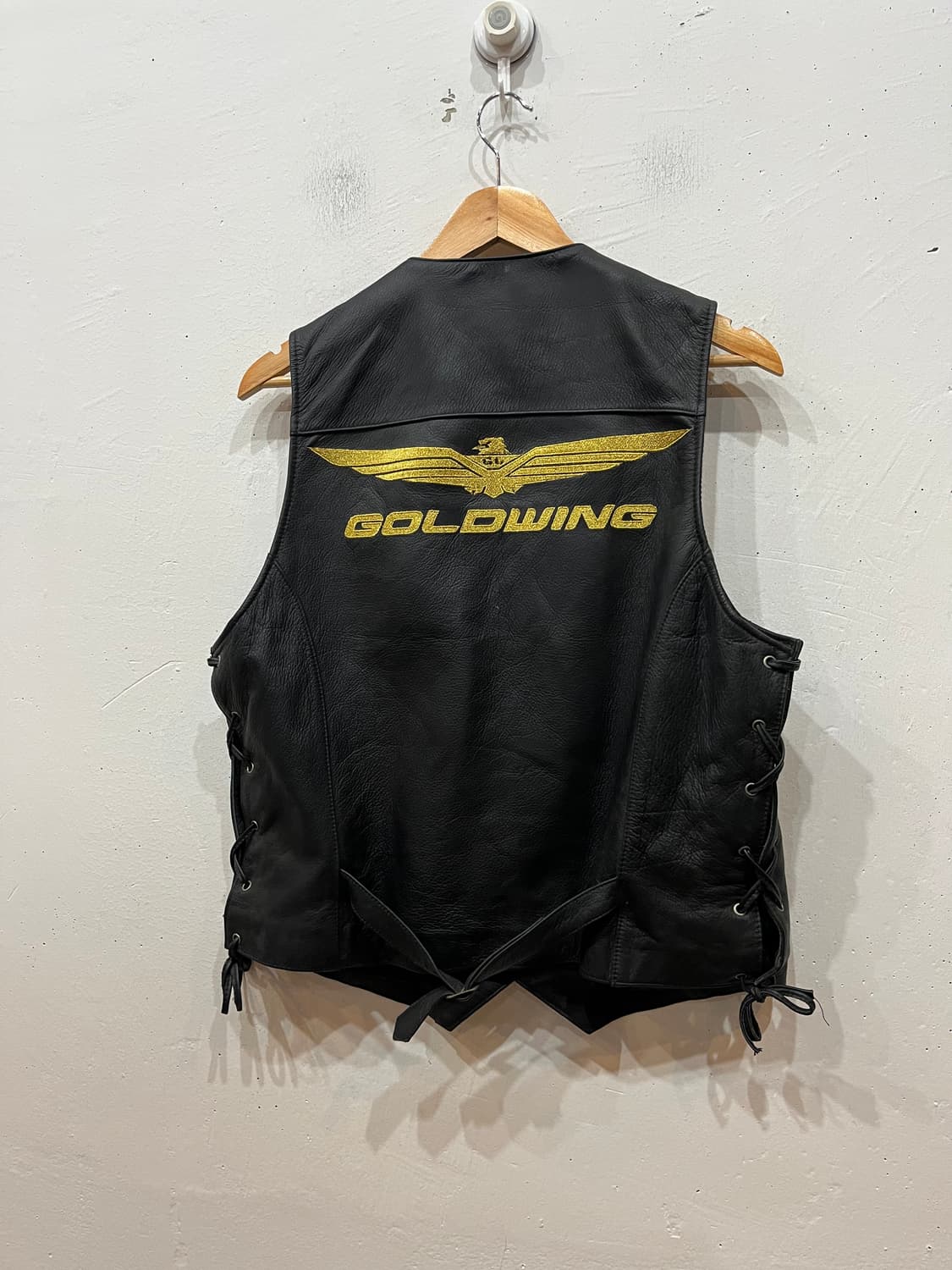 GOLDWING 골드윙 바이커 리얼레더 베스트 조끼 상품이미지2