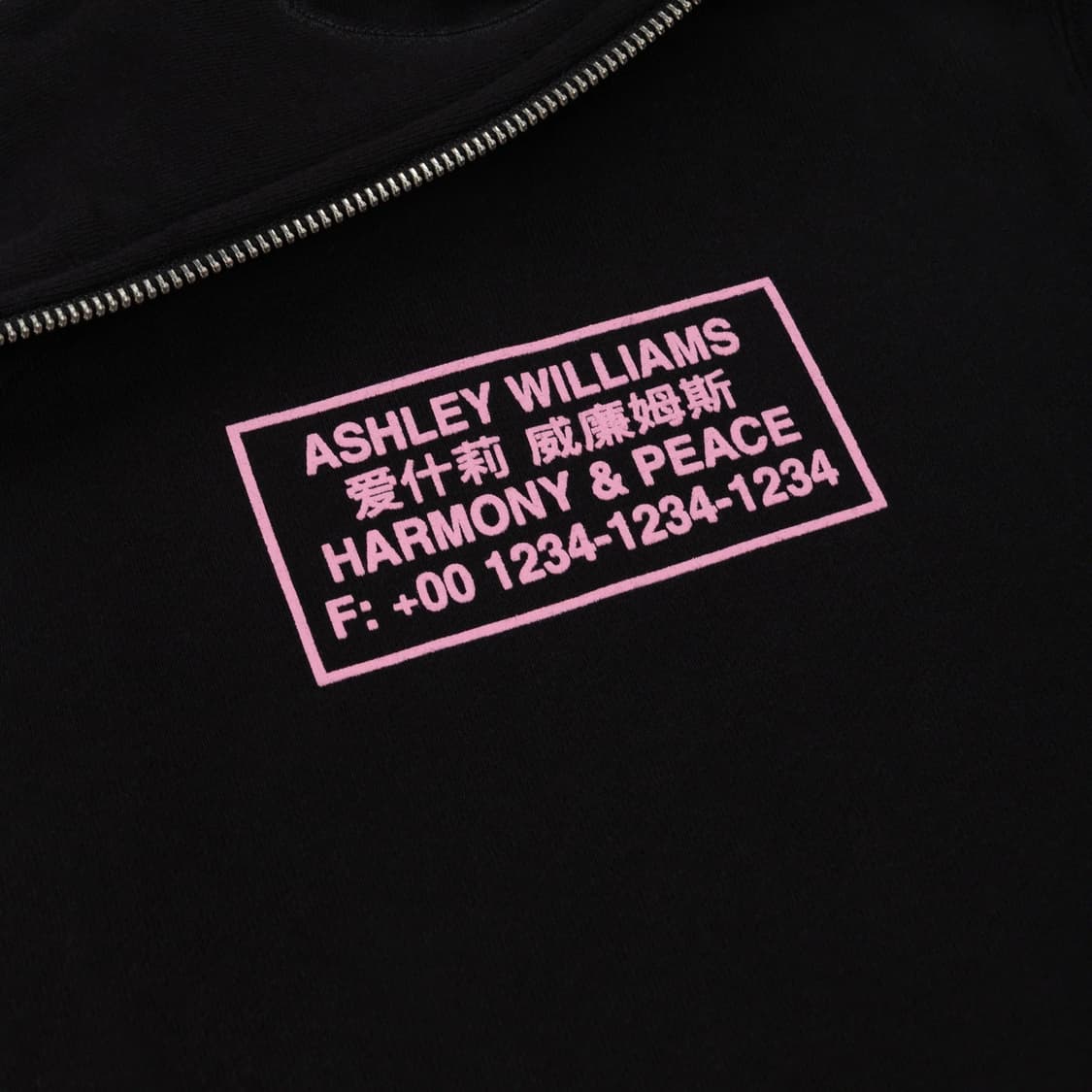 (M,L) 애슐리 윌리엄스 하모니&피스 버터플라이 후드 / 블랙핑크 상품이미지4
