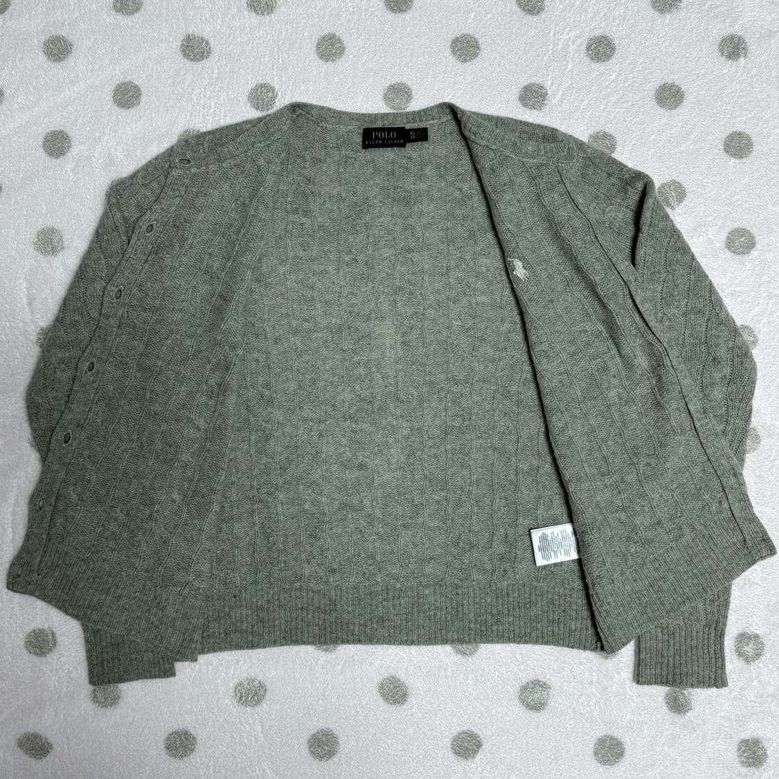 폴로 캐시미어 메리노울 가디건 상품이미지3