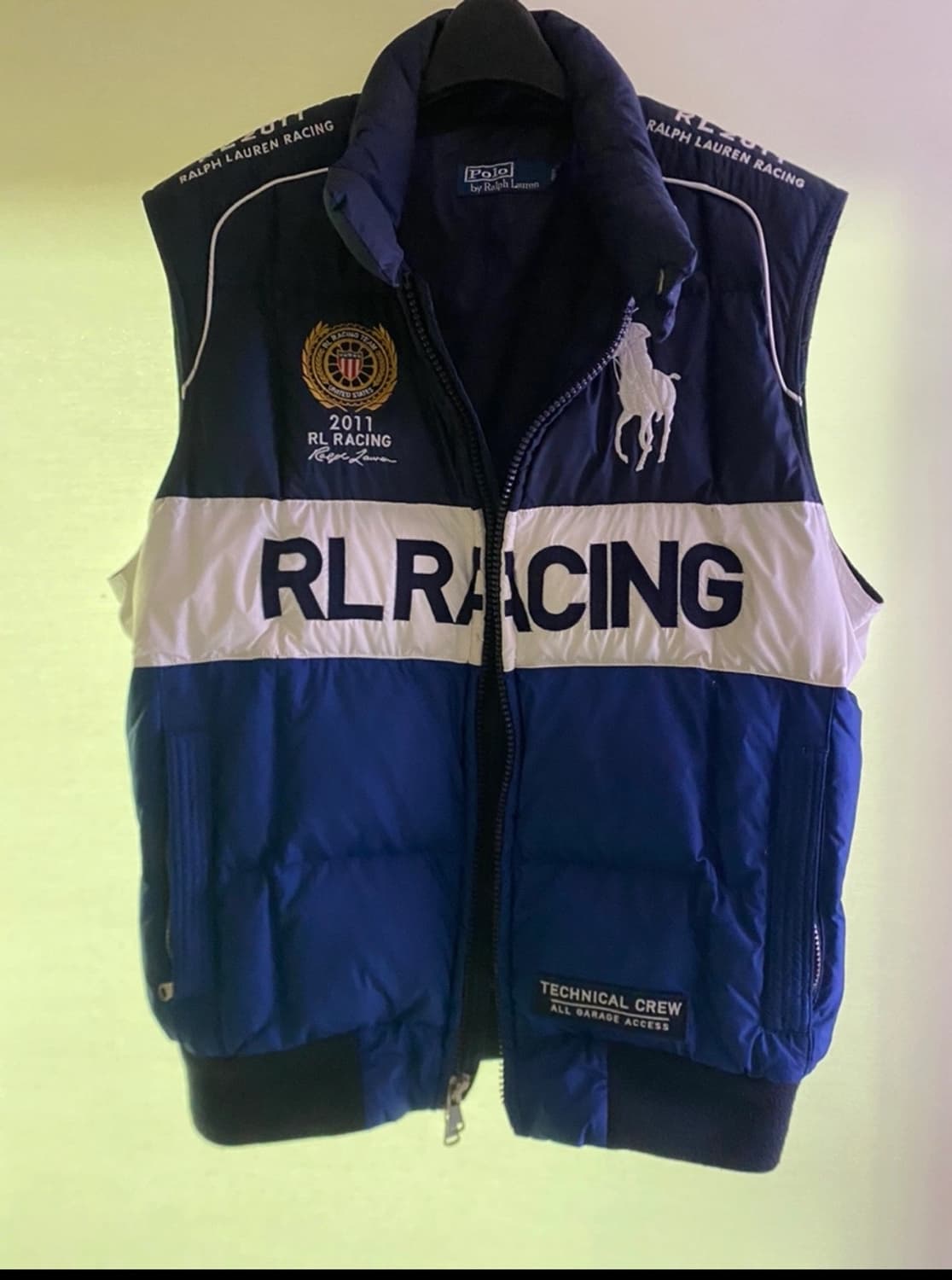 폴로랄프로렌 스포츠 레이싱 패딩 베스트 상품이미지1
