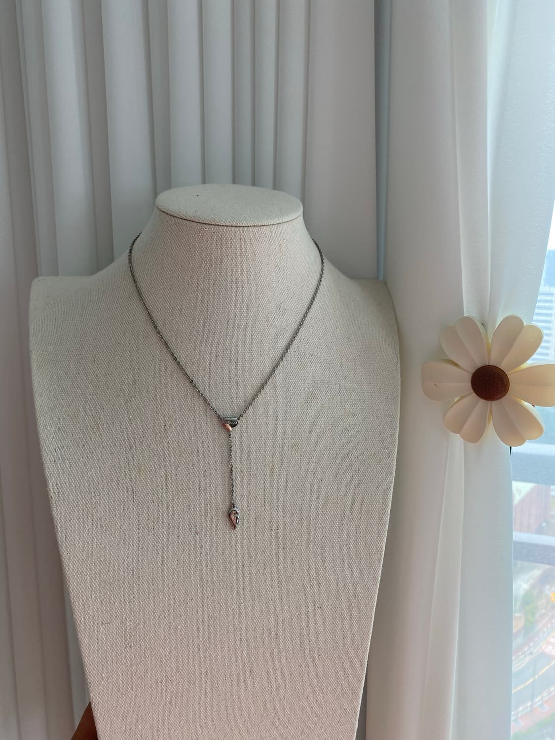 Y2k 무드 fiorucci 하트 날개 목걸이 상품이미지3