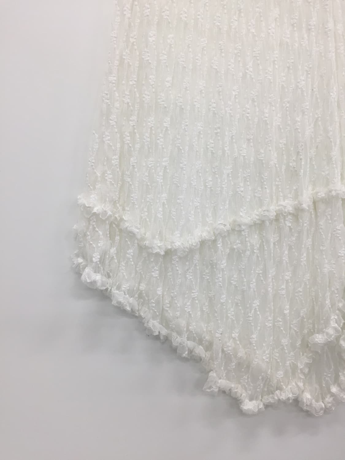 Jpn White Floral Ruffle Lace Skirt 상품이미지8