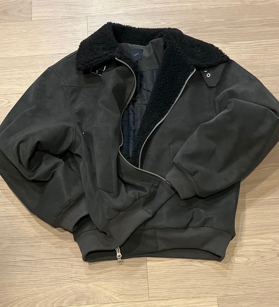 스웨이드 레더 무스탕 자켓 상품이미지1