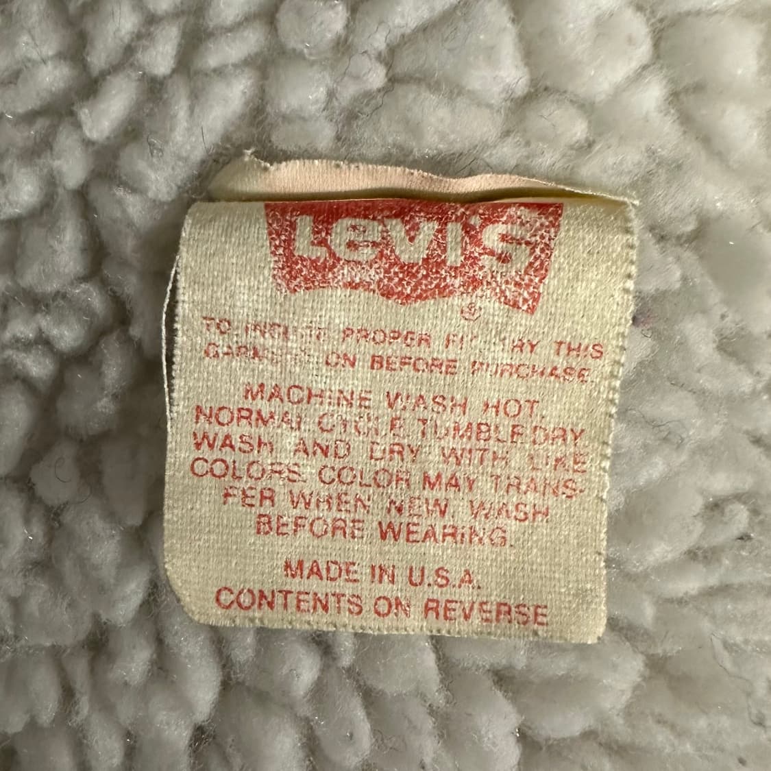 80‘s 리바이스 쉐르파 데님자켓 상품이미지8