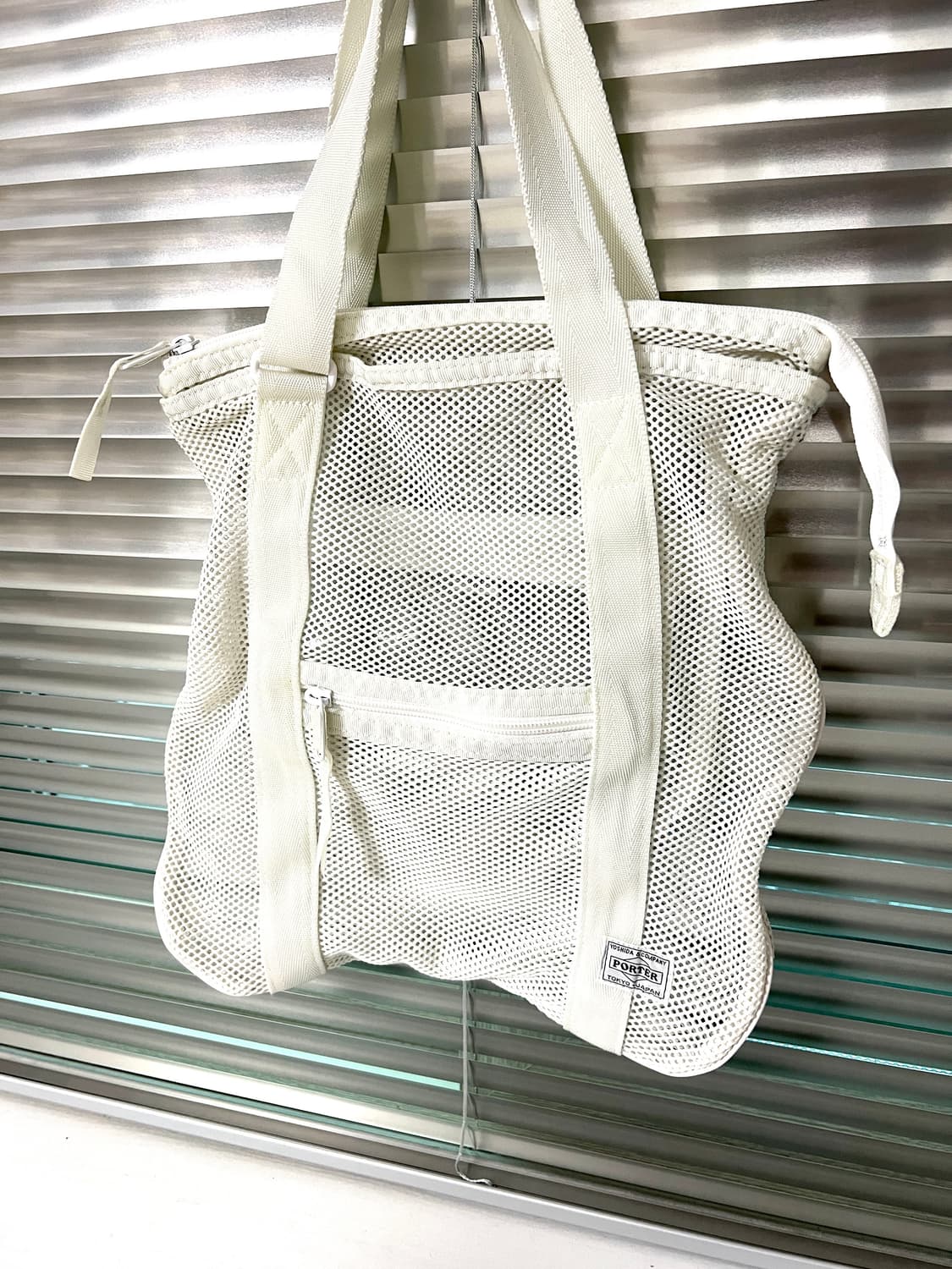 PORTER-MESH SHOULDER TOTE BAG(White) 상품이미지8