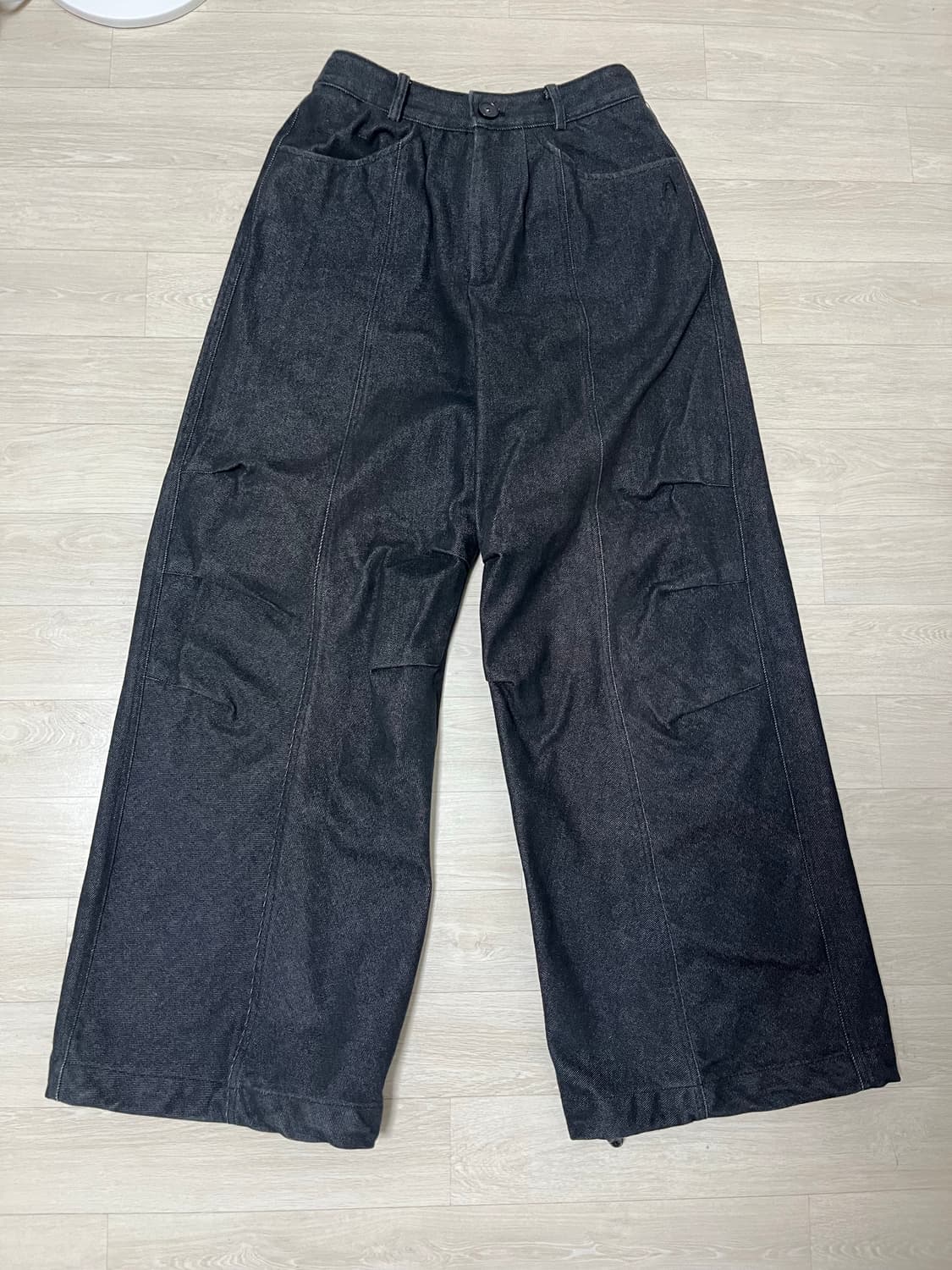 아캄 핀턱 데님팬츠 상품이미지4