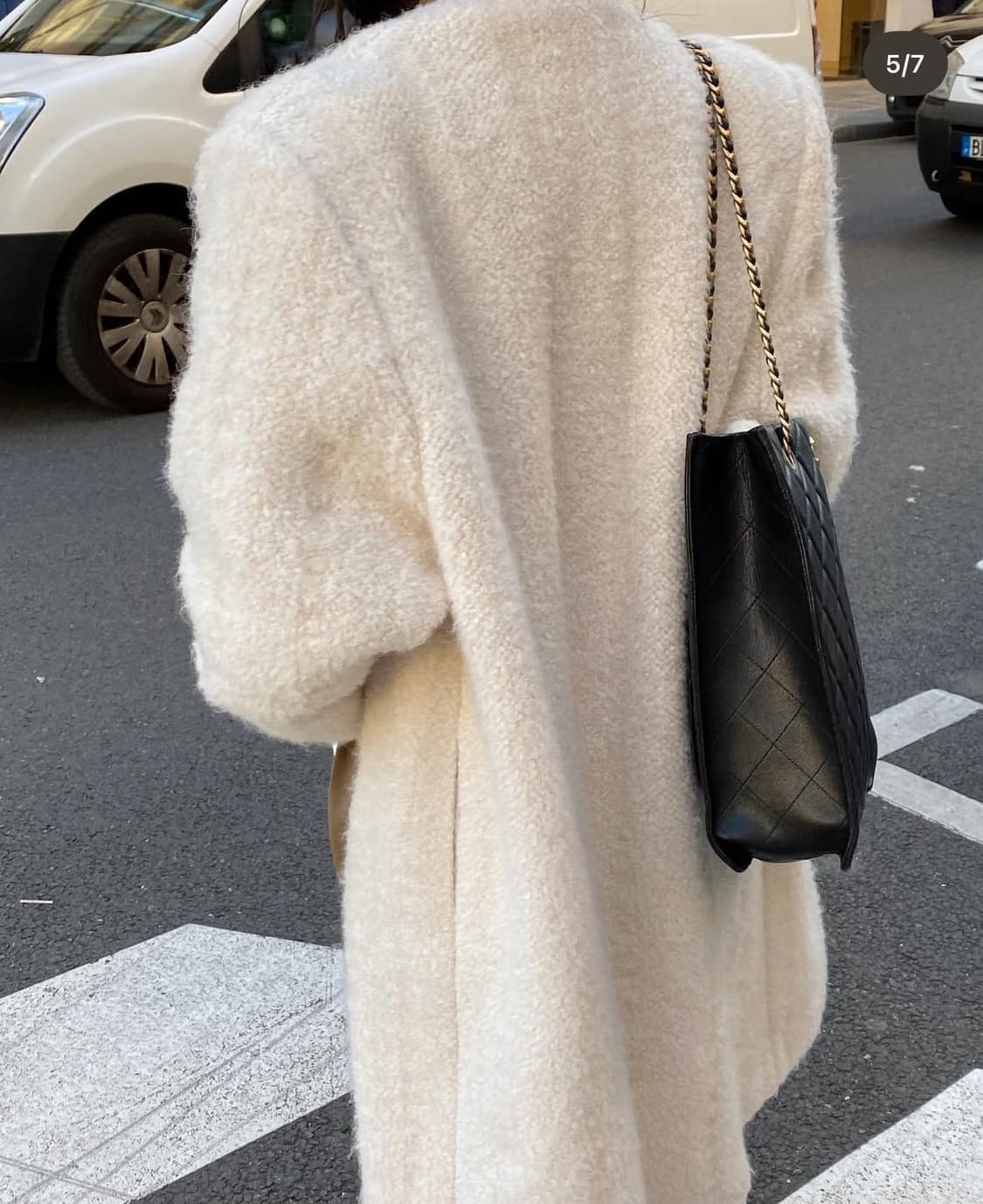 드래곤블루스 텍스처드 노카라 니트코트 상품이미지2