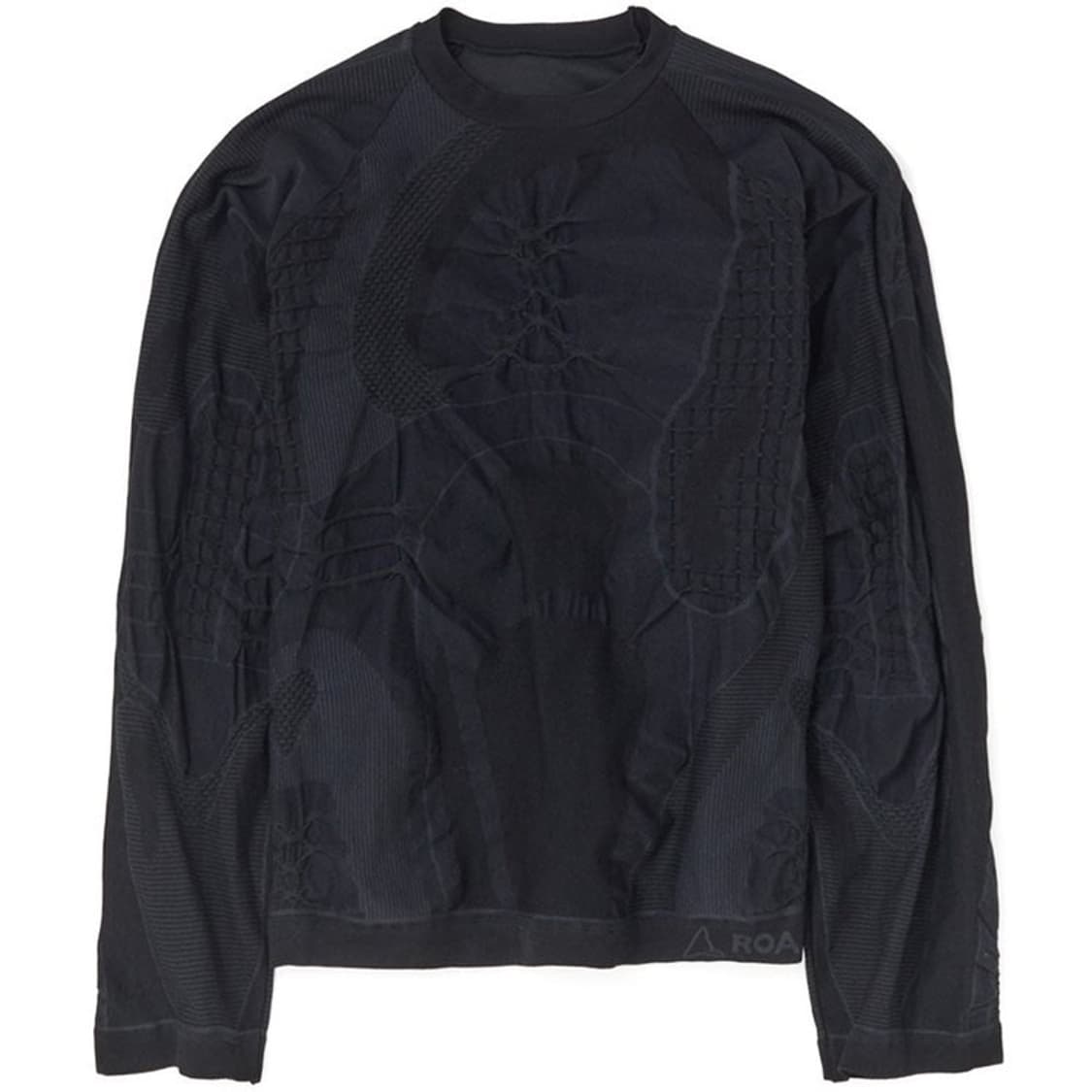 [L] ROA 오버사이즈 3D 니트 블랙 상품이미지1