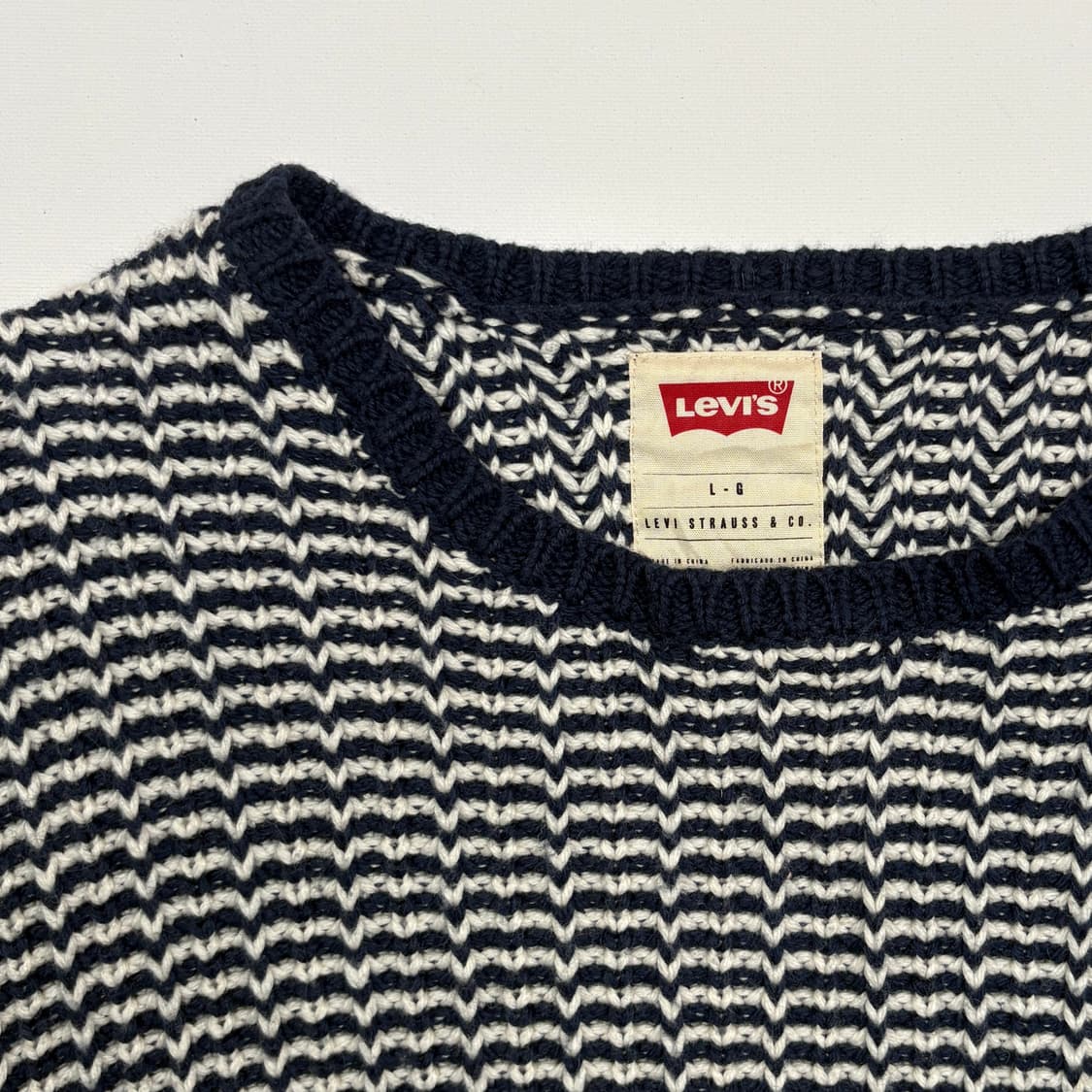 [L] 10s Levi’s pattern sweater knit 상품이미지2
