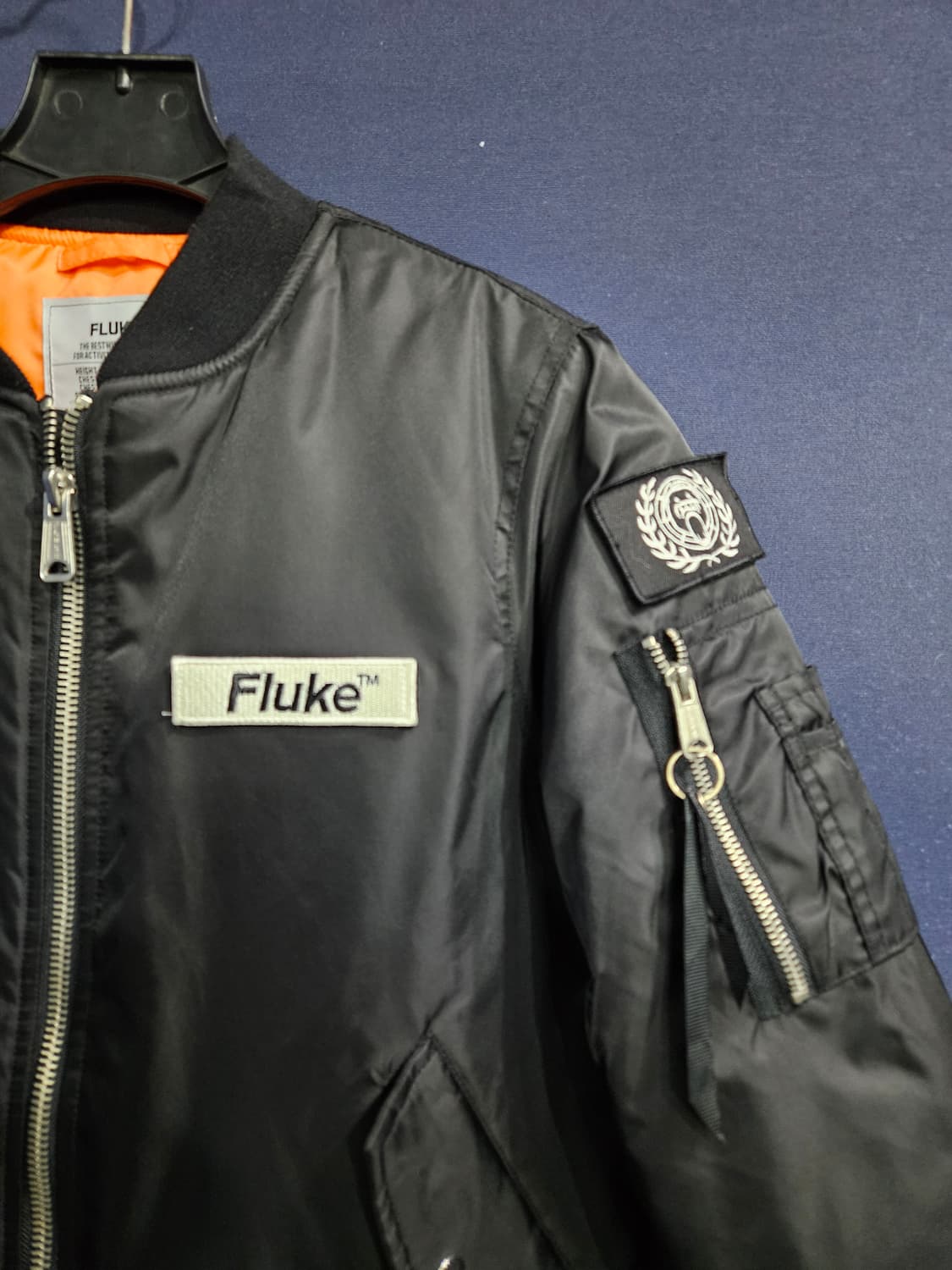 플루크 블랙컬러 남성 슬림핏 95 항공점퍼 패딩  상품이미지4