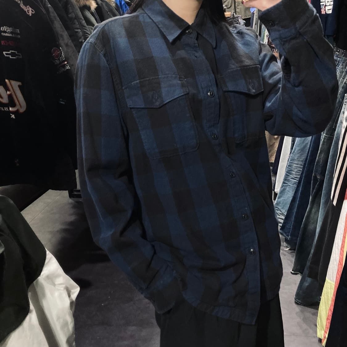 [IM]에디바우어 버팔로 체크 셔츠 네이비 상품이미지4