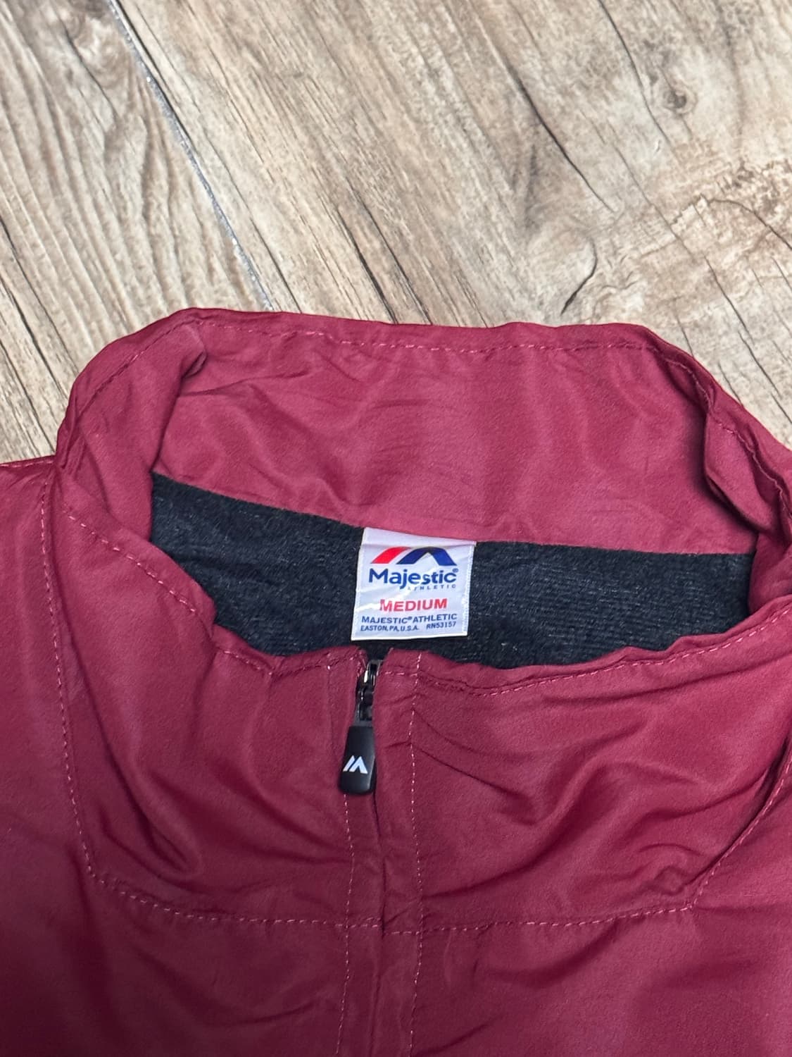 [M] 마제스틱 라쿠텐 이글스 올드스쿨 버건디 야구 점퍼 상품이미지4