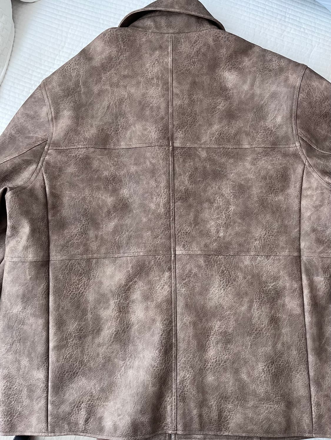 [m] yiyae 샘플 소가죽 코트 상품이미지3