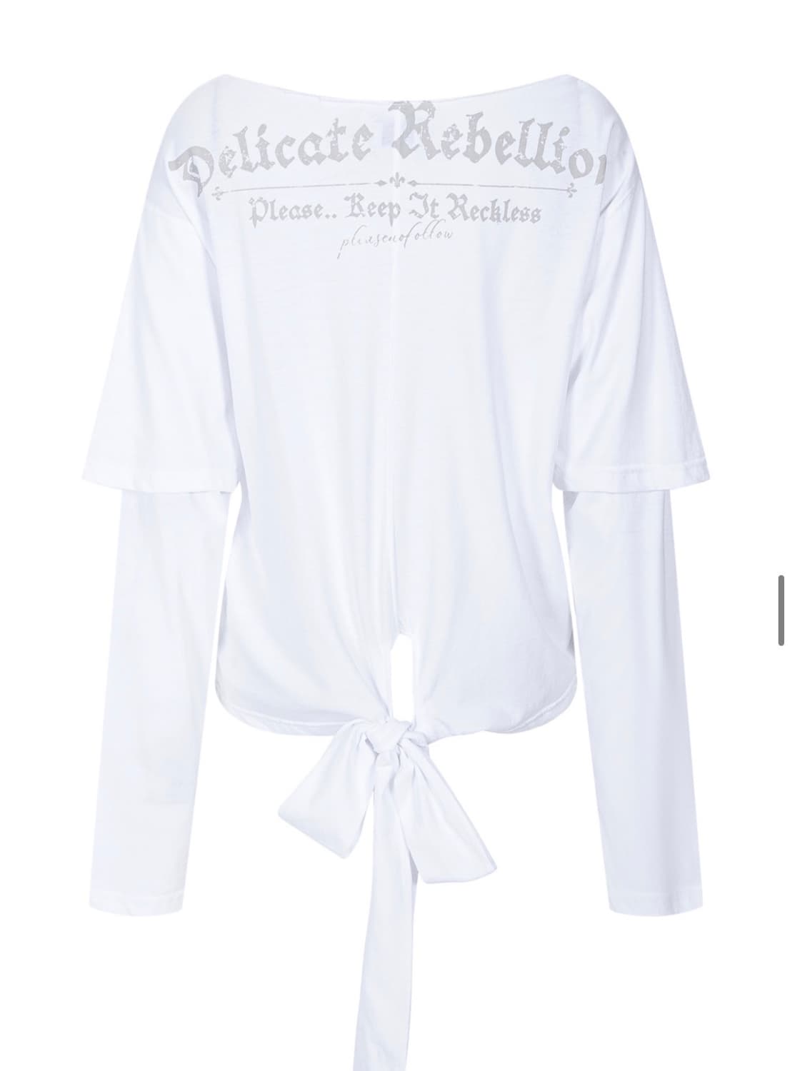 플리즈노팔로우 Noice Tie Long Sleeve Top 롱슬리브 탑 상품이미지9