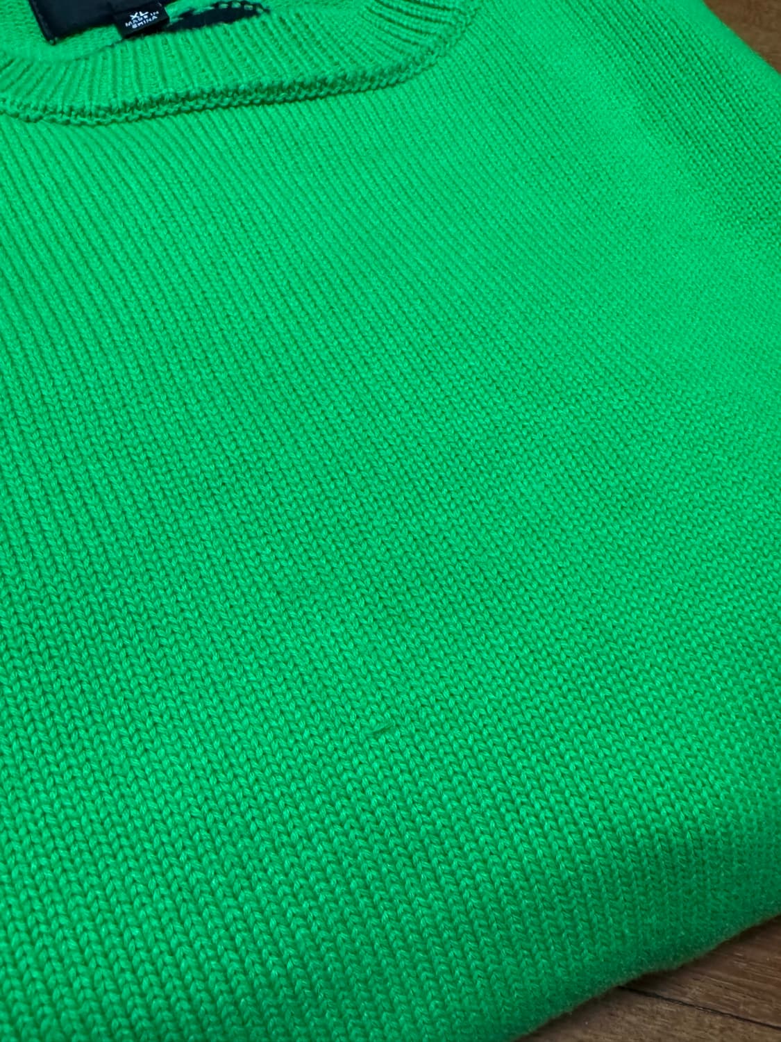 스투시 벤트 크라운 니트 라임 XL 상품이미지7