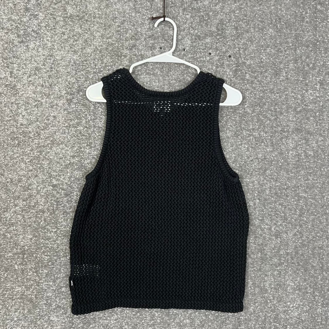 스투시 오다이드 헤비웨이트 메쉬 탱크 솔리드 블랙 상품이미지3