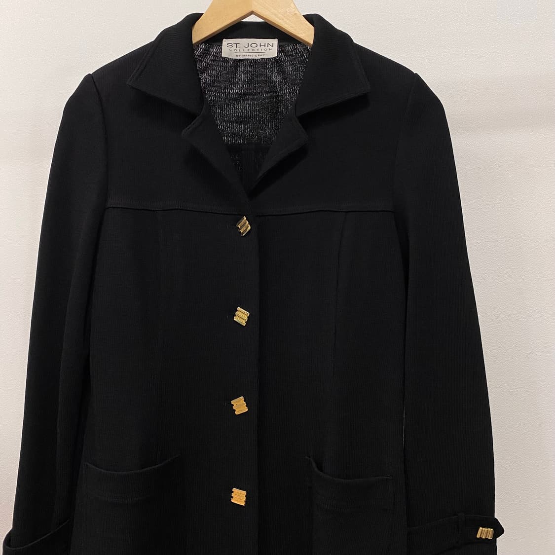 센존 금장 롱 니트 드레스 코트 상품이미지3