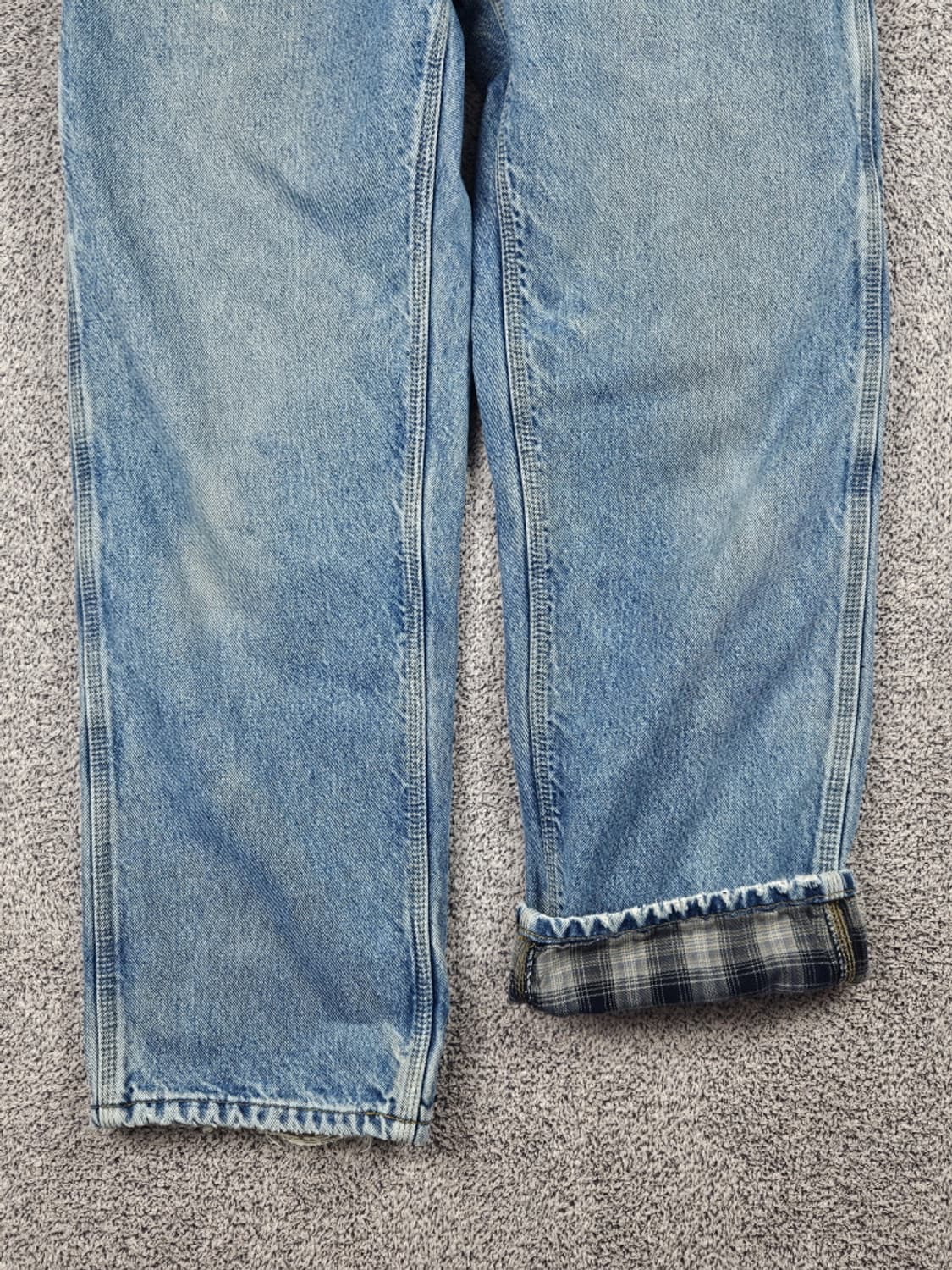 칼하트 헤비 플란넬 체크 데님 워크 팬츠 ( 31" ) / 10047 상품이미지6