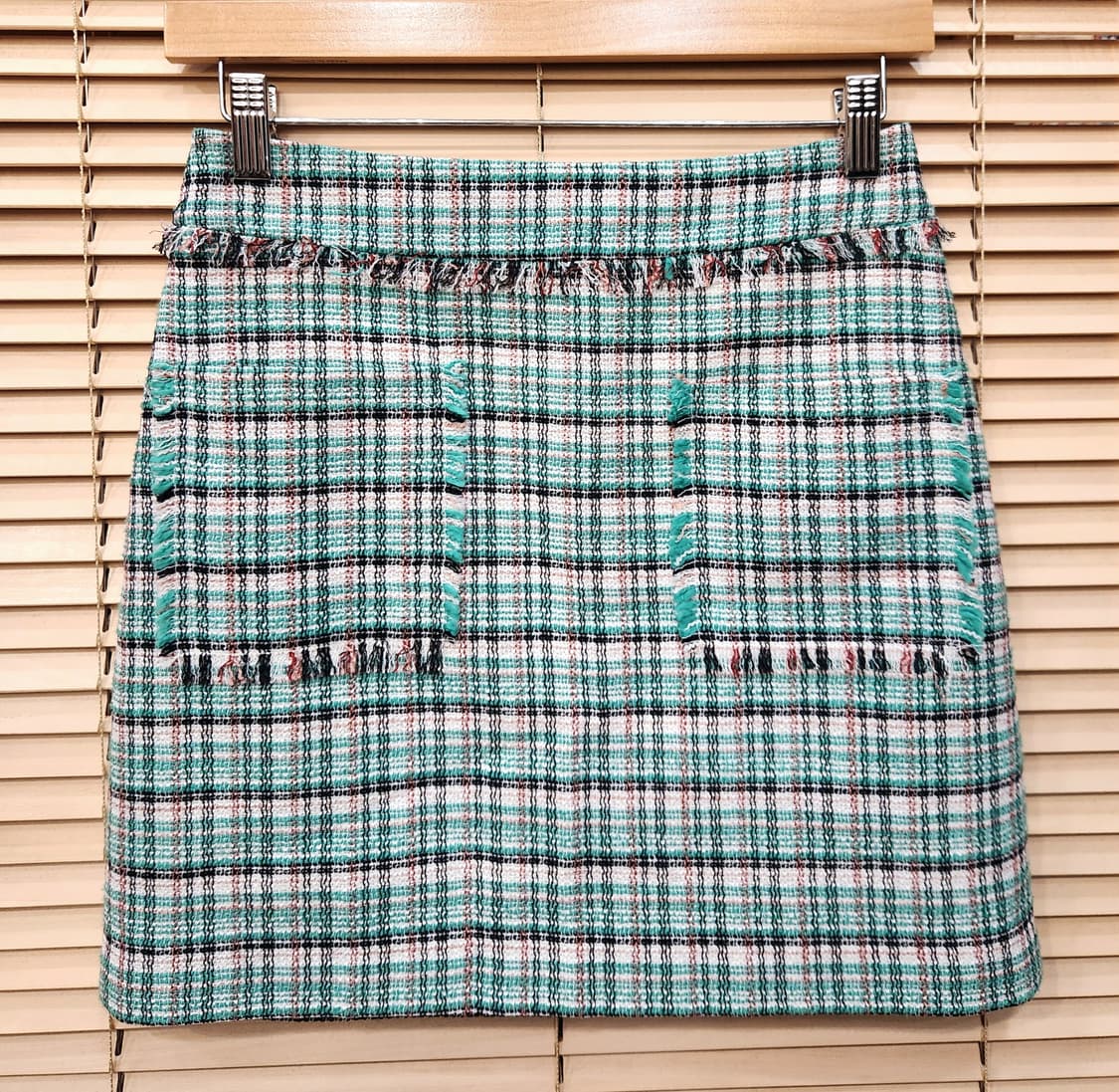 (새상품)에고이스트 아웃포켓 트위드 미니스커트55 상품이미지2