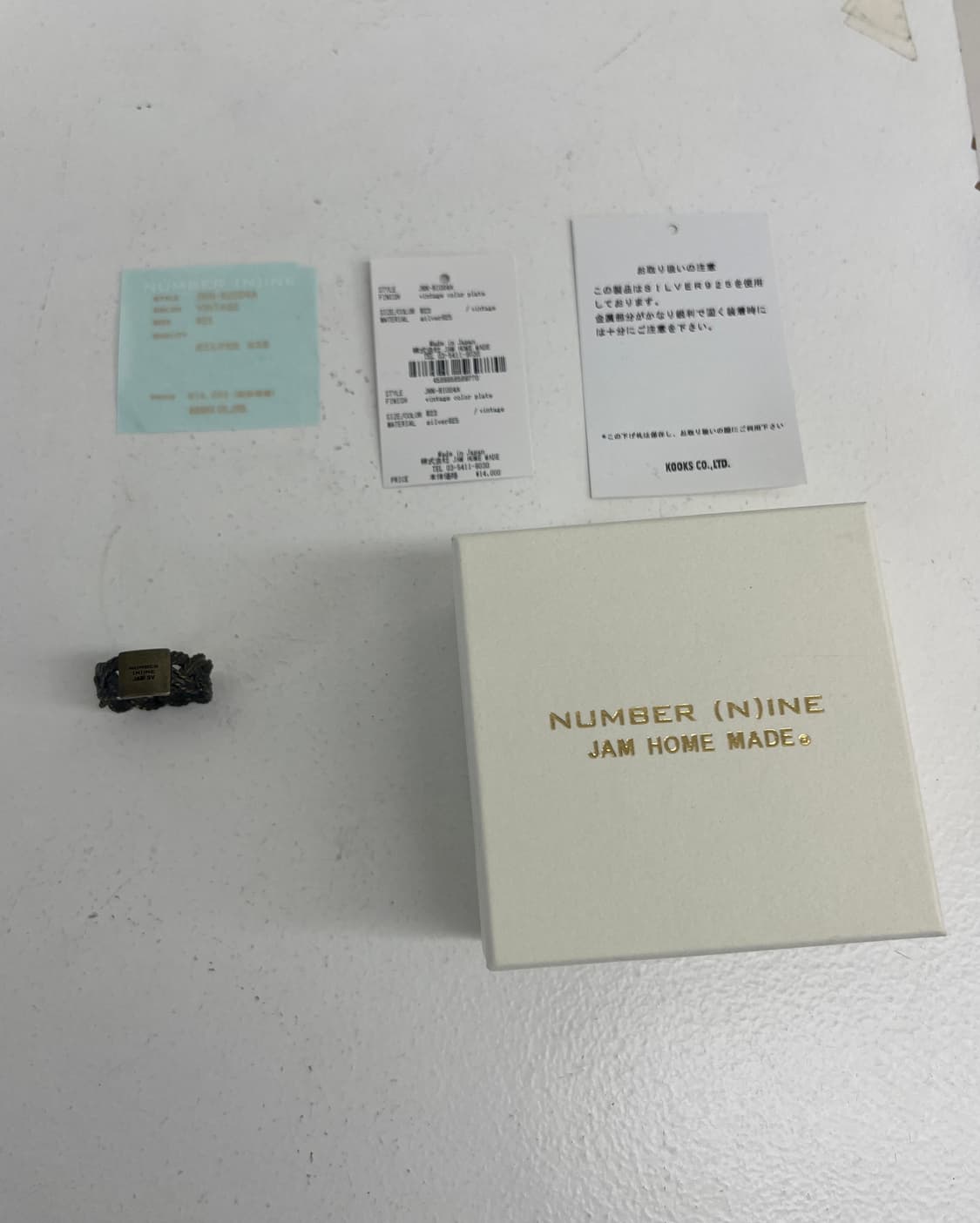 Number (n)ine X Jam  Home Made 매듭 링 상품이미지3